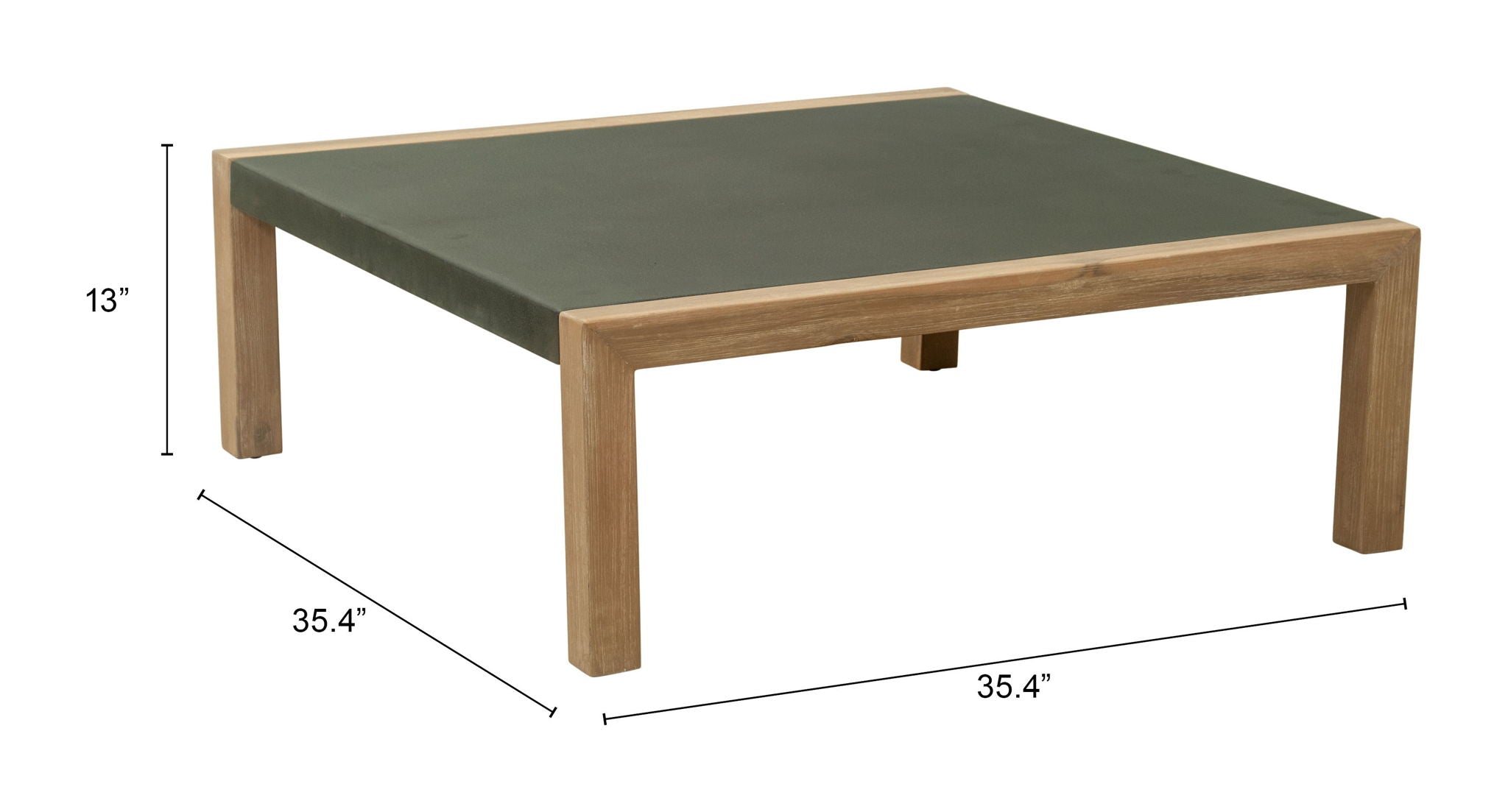 Teras - Outdoor Coffee Table - Gray