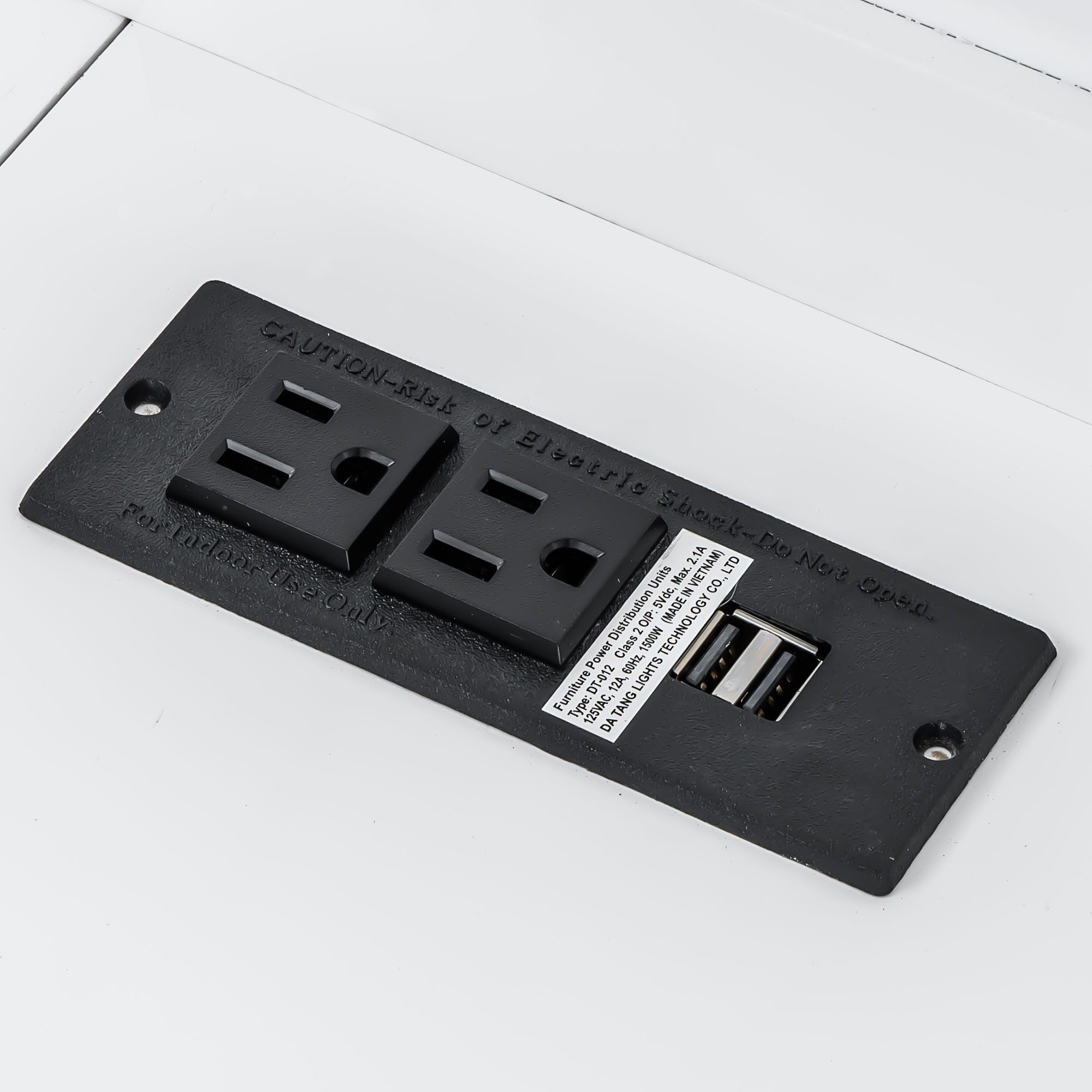 Murphy Bed With Desk, LED Light And USB Charging Station