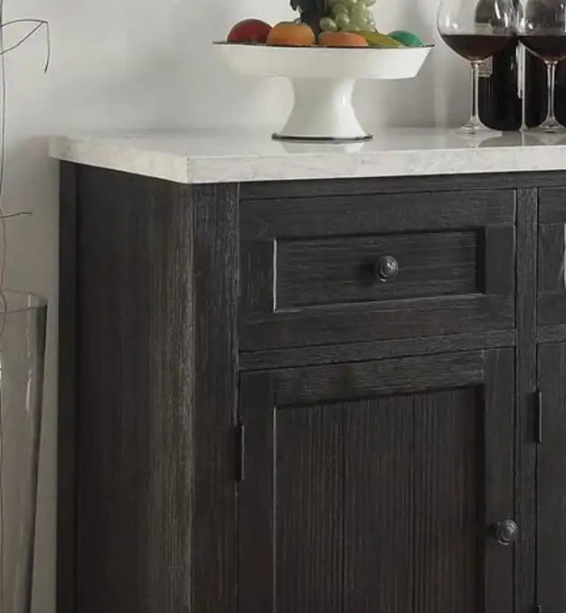 Nolan - Marble Top Salvage Server - Oak