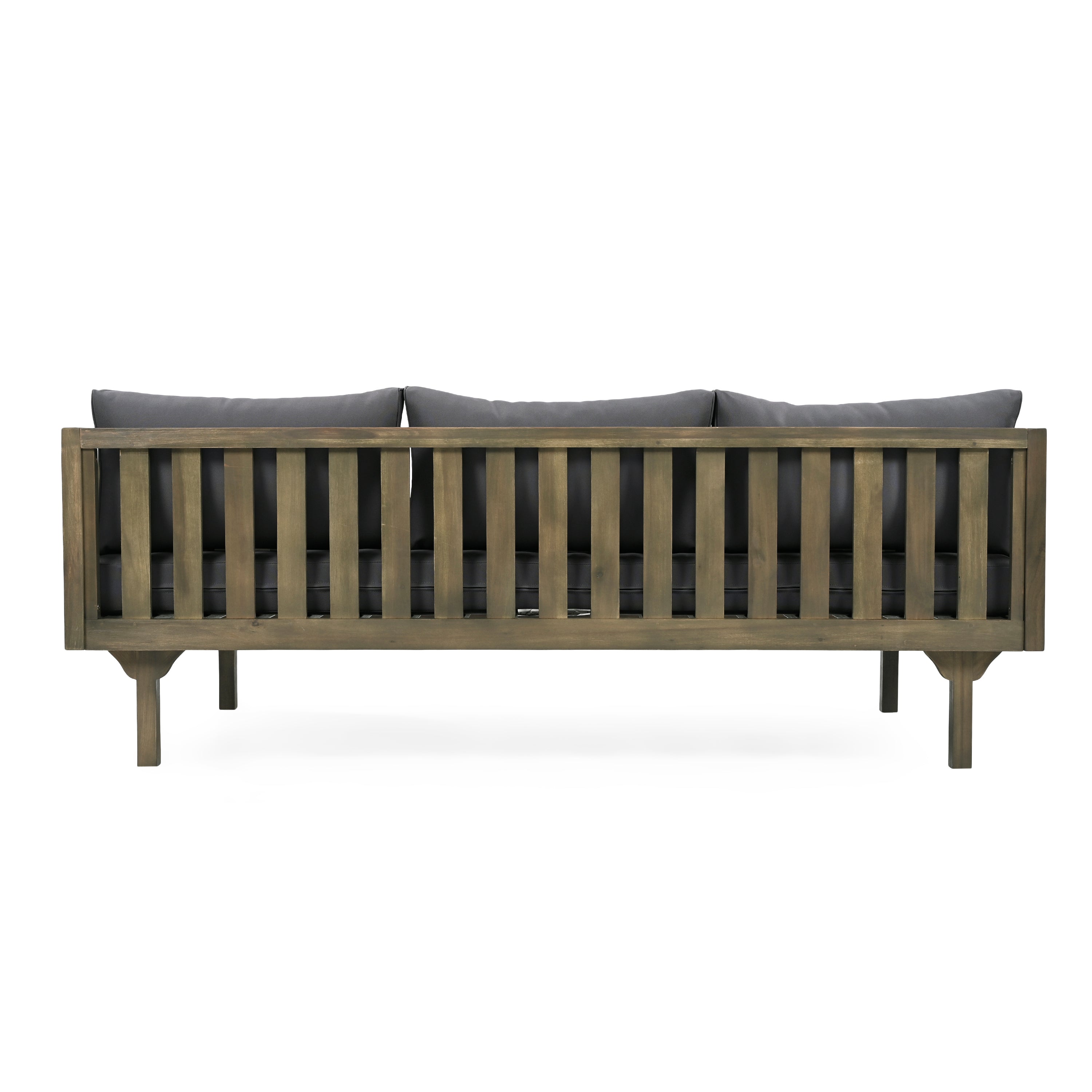 Claremont 3-seater day bed, dark grey