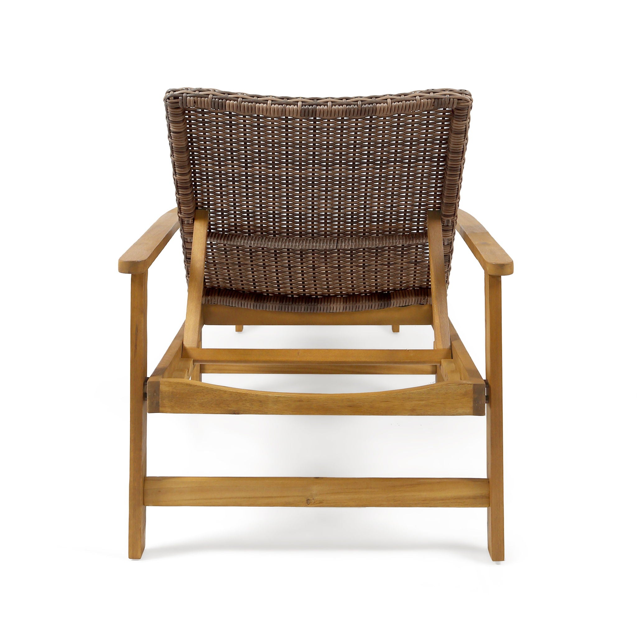 Hampton - Outdoor Chaise Lounge With Adjustable Backrest - Natural