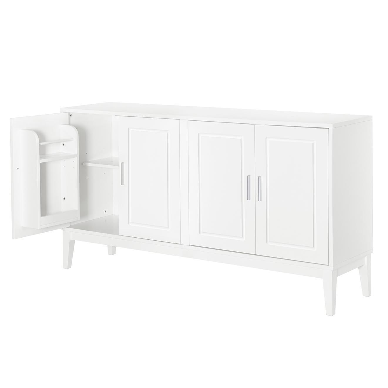 4 Door Sideboard Storage Cabinet With Door Shelf