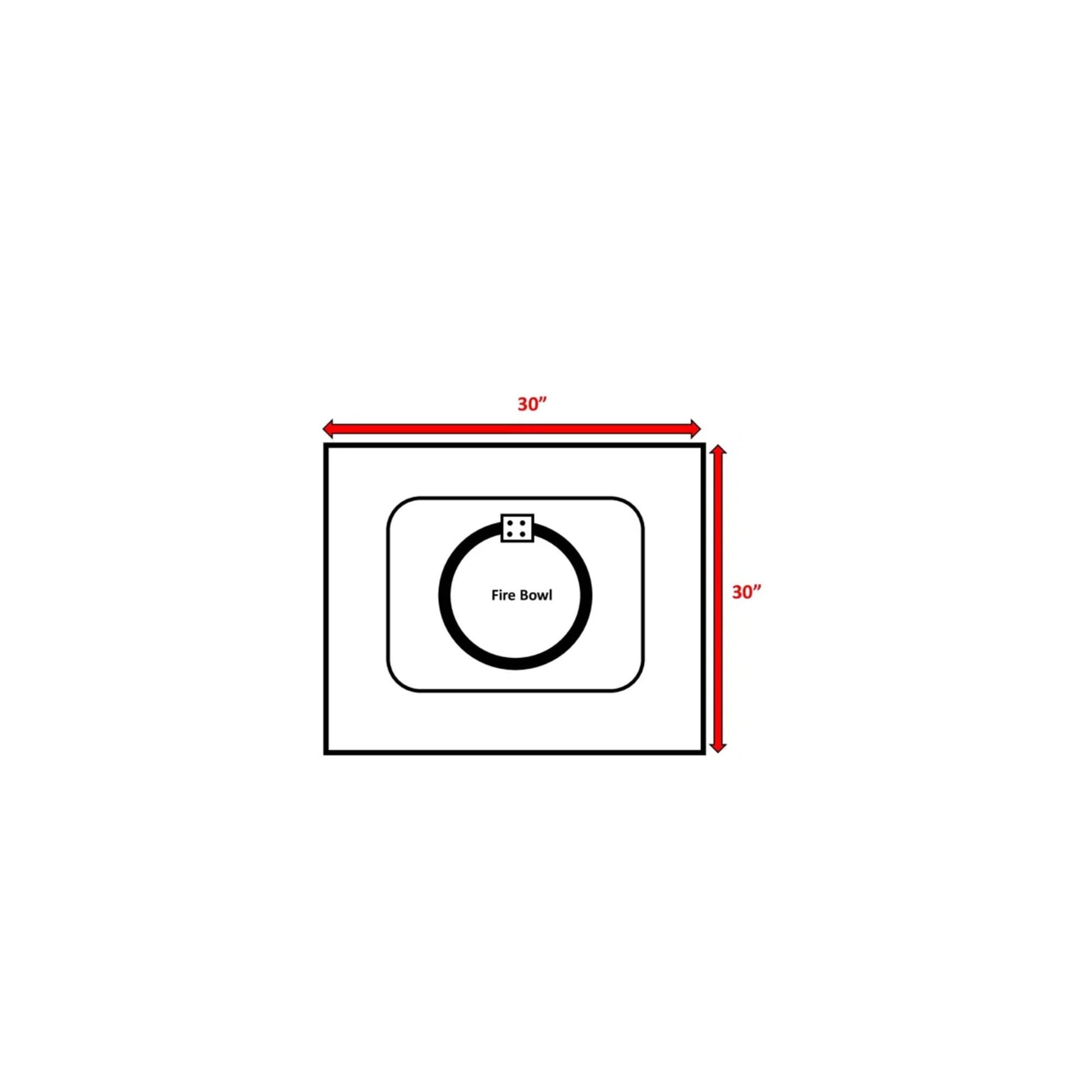 Outdoor Fire Pit For Outdoor Home Garden, Backyard Fireplace - Black - Best Buy Furniture