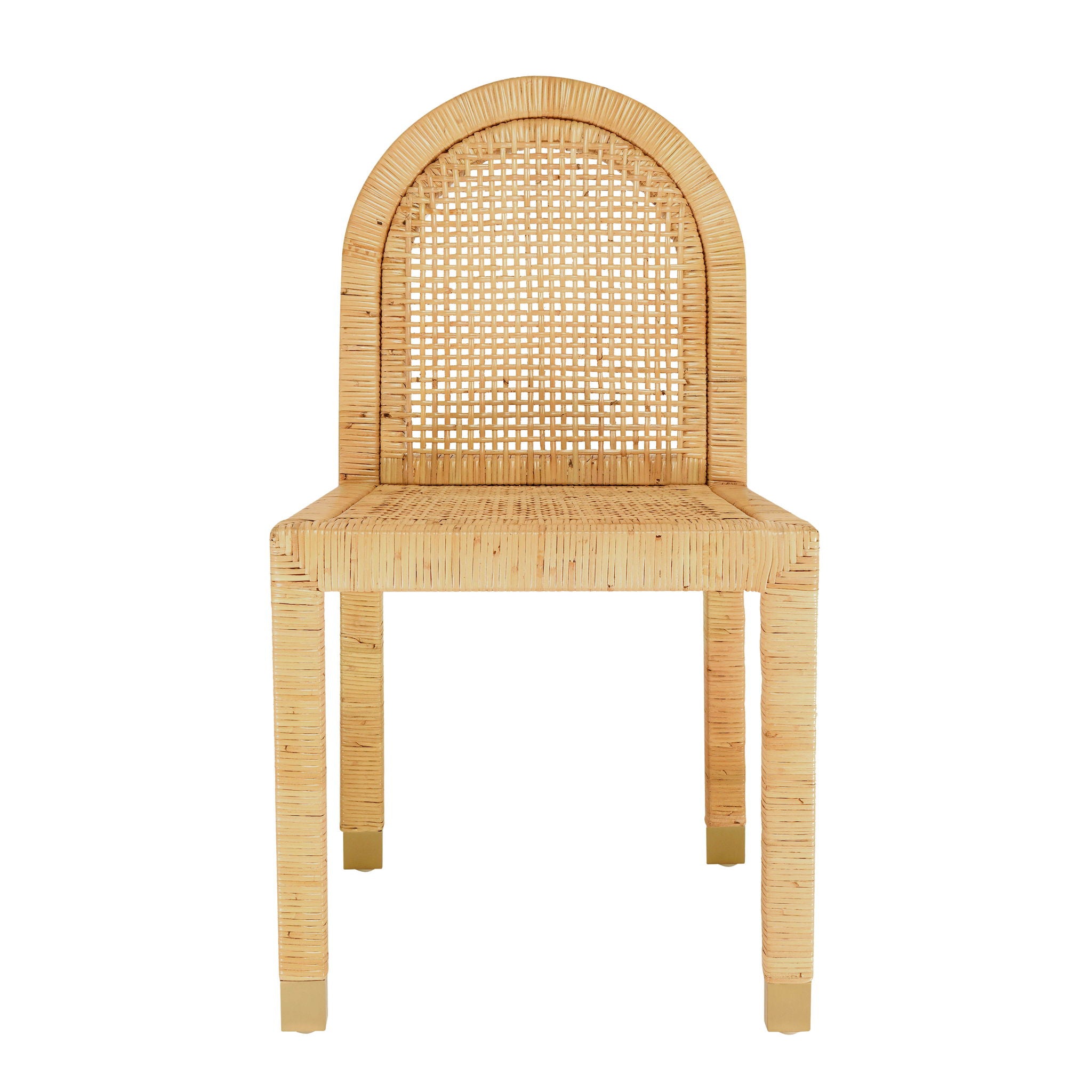 Amara - Rattan Arched Back Dining Chair - Natural