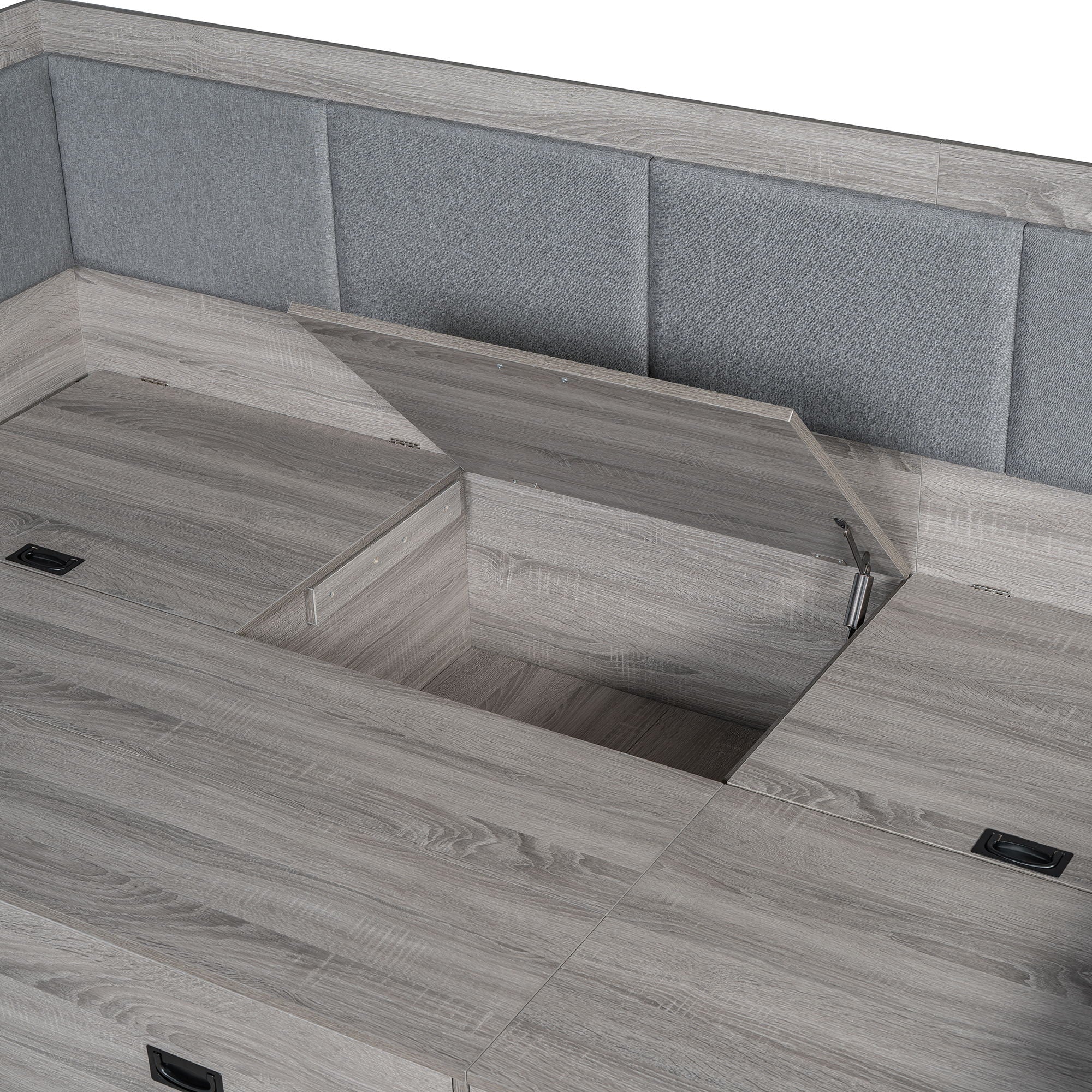 Daybed With 3 Drawers And 3 Storage Compartments