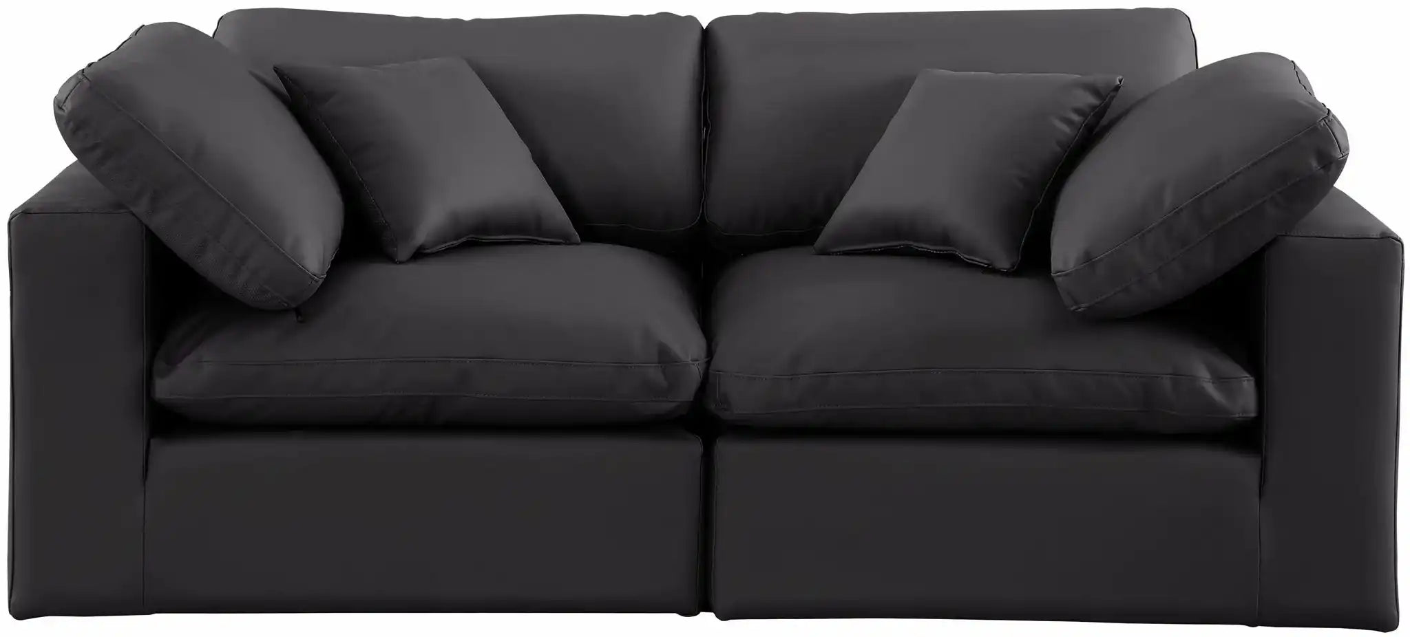 Comfy - Faux Leather Modular Sofa 2 Seats
