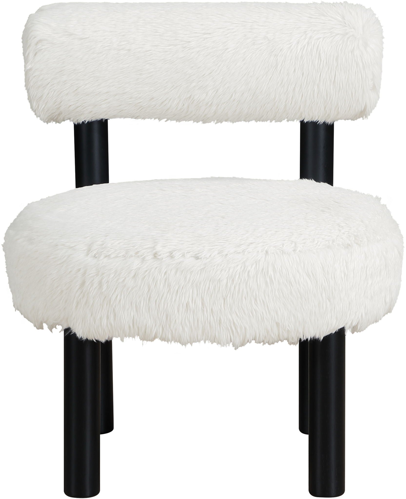 Ambre - Vegan Shearling Fabric Upholstered Accent Chair
