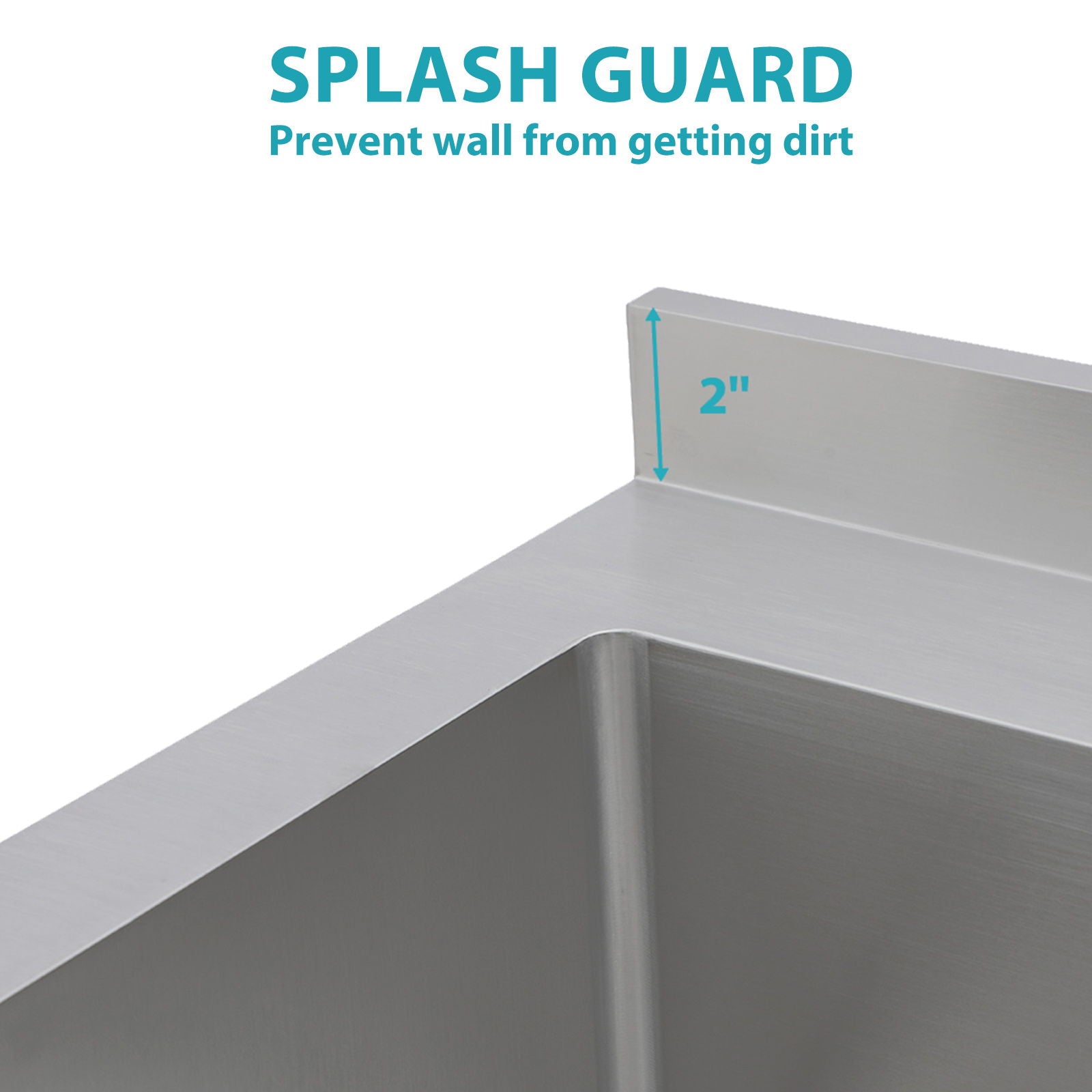 Stainless Steel Freestanding Utility Sink With Pull Out Faucet, Large Single Bowl - Brushed Nickel