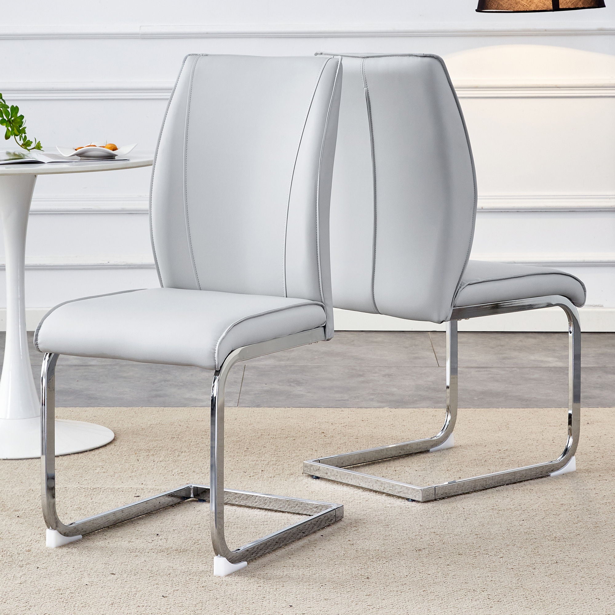 Luxury Simple Arch Chair, High Resilience With Metal Legs