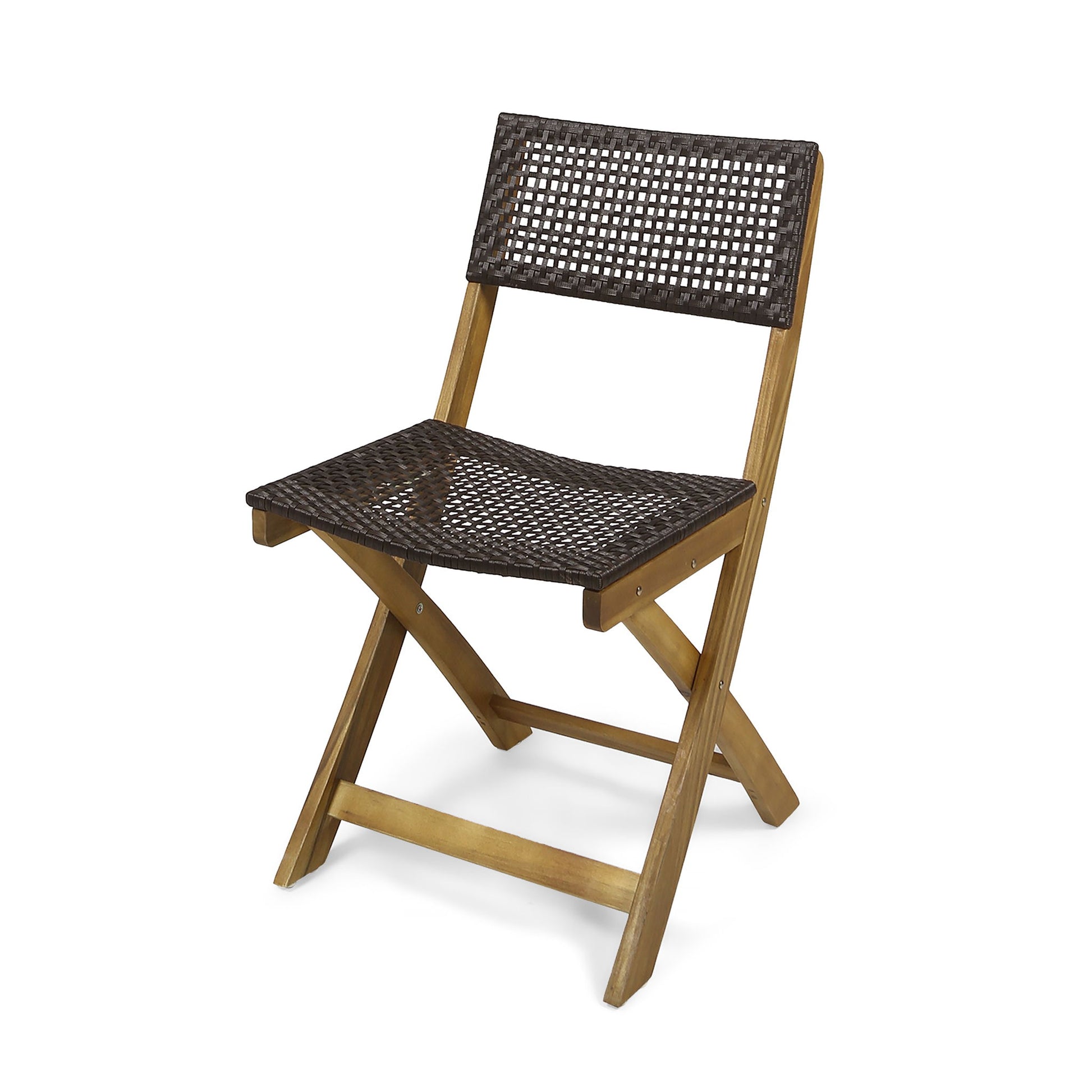 Bistro Foldable Chair With Wicker Backrest - Best Buy Furniture