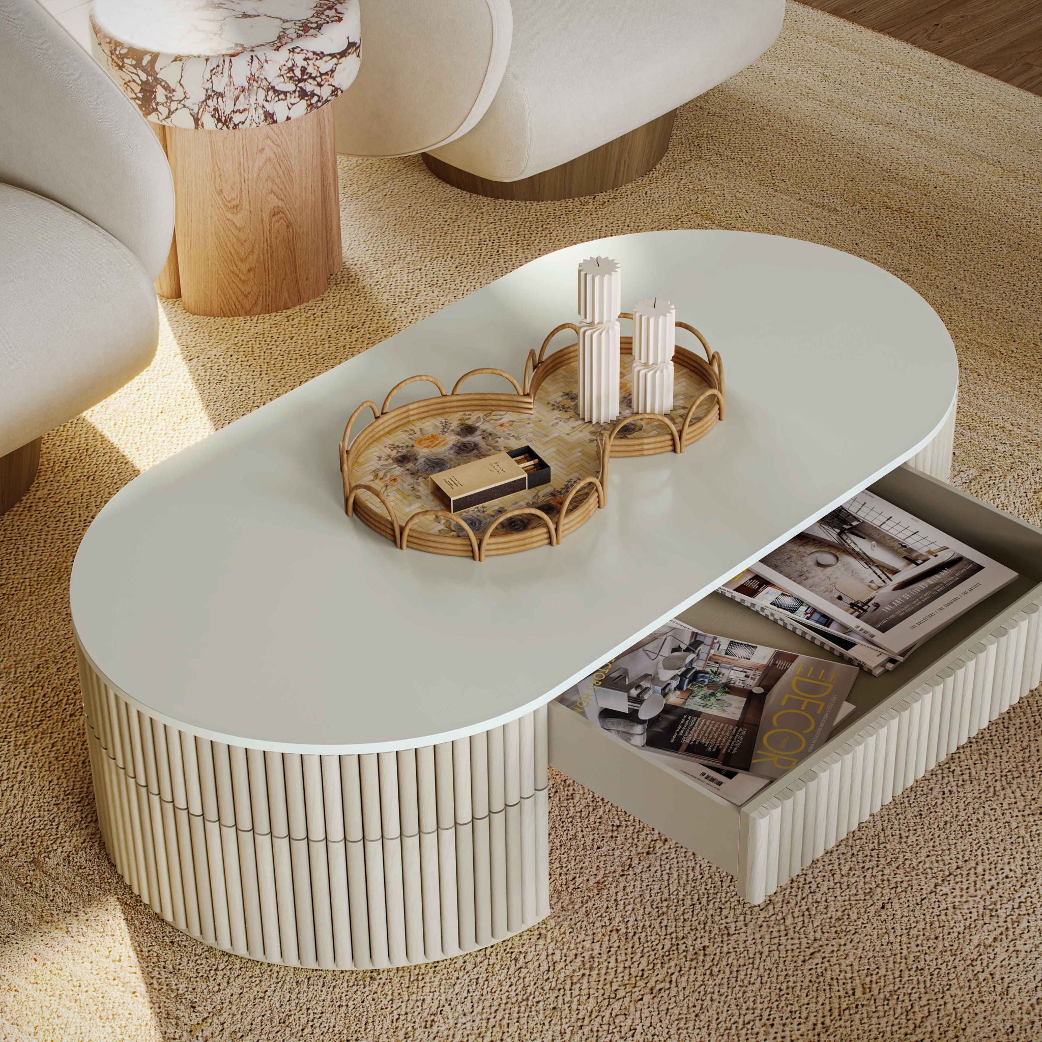 Bella - Oval Coffee Table