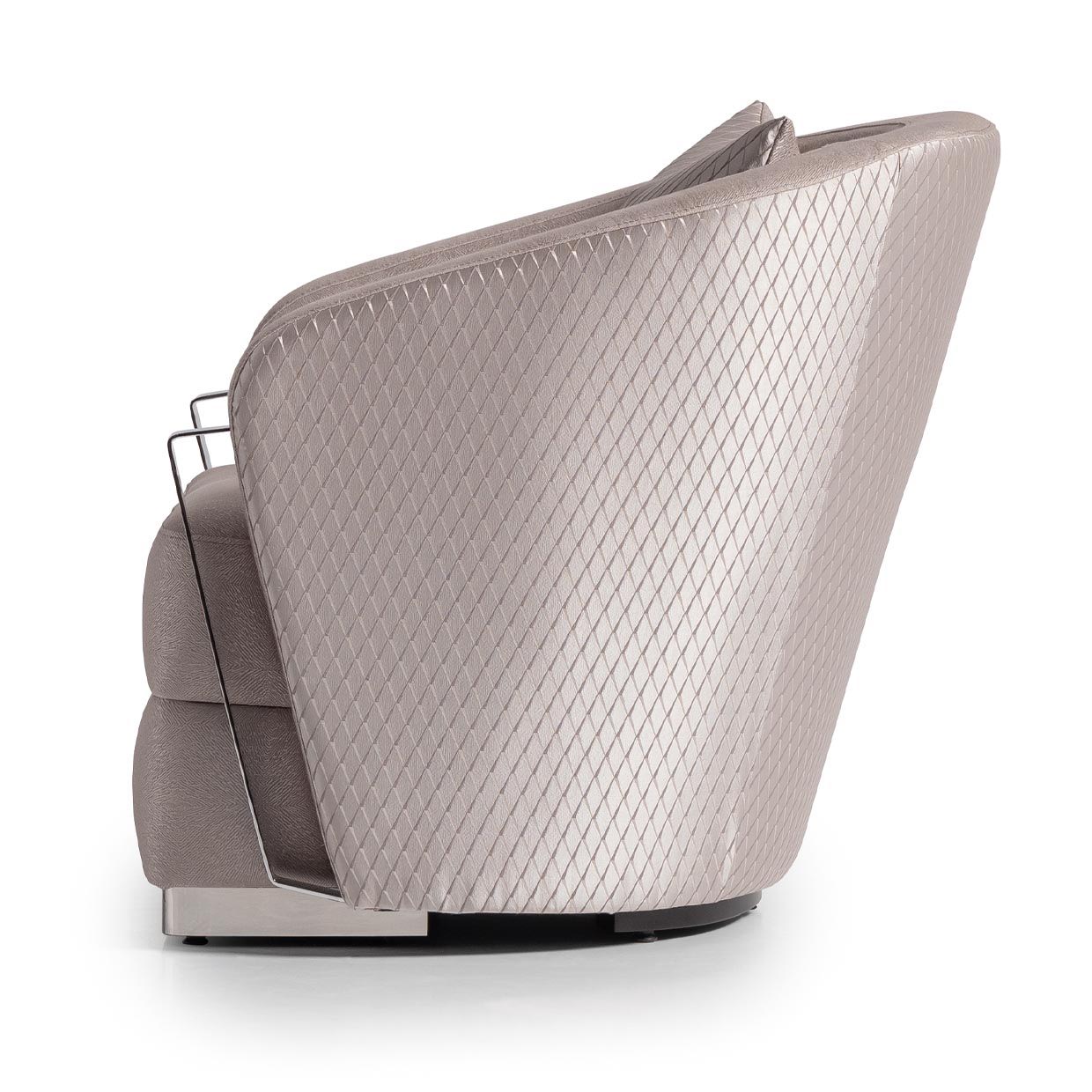 Carmela - Accent Chair - Zinc/Silver
