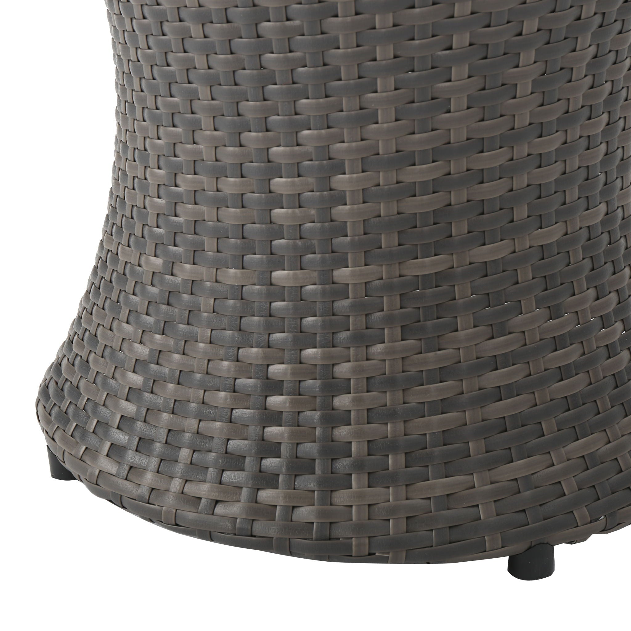Thrive - Hourglass Rattan Table With No Glass Top - Best Buy Furniture