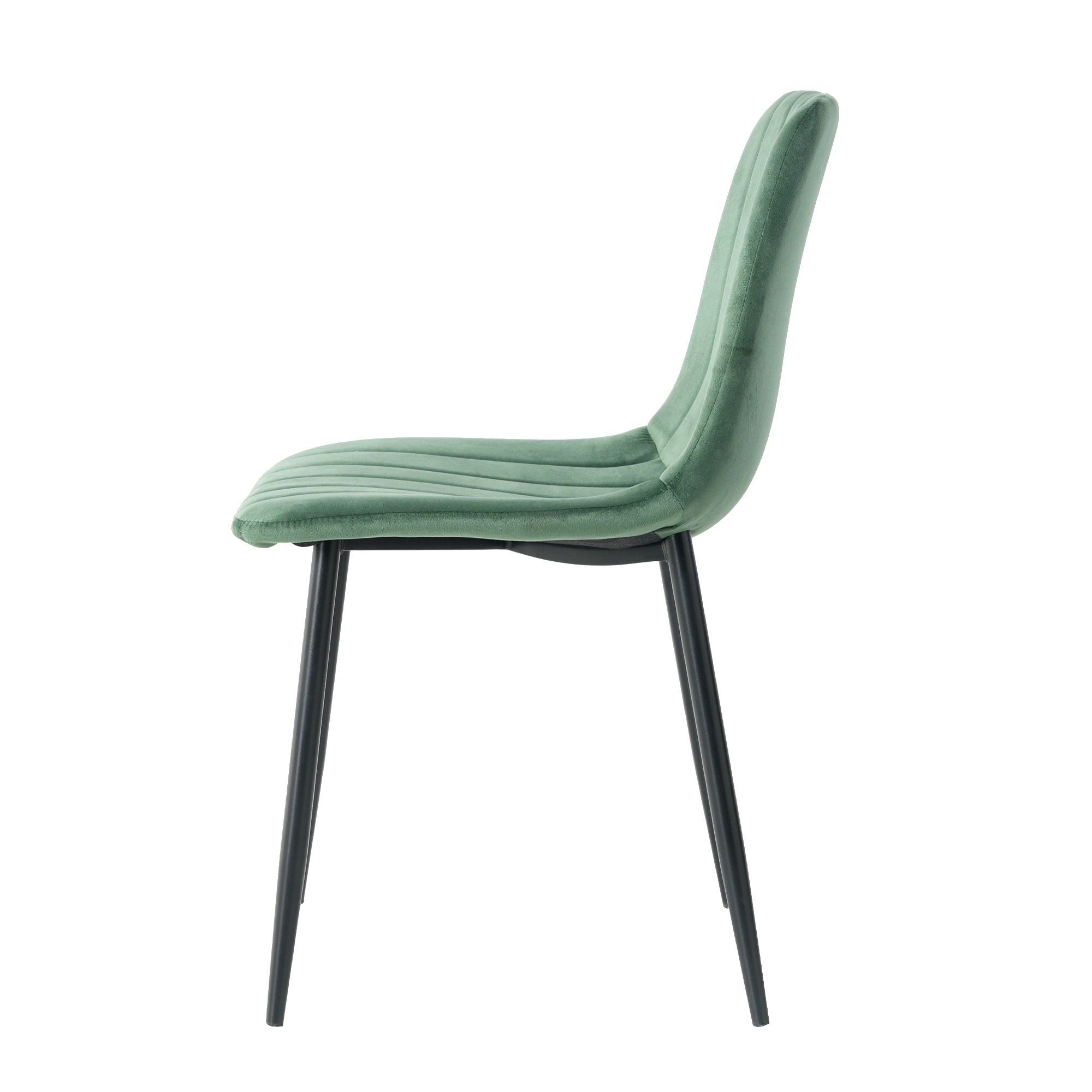 Dining Chair, Modern Kitchen Dining Chair With Cushion Back, Upholstered Side Chair With Coated Metal Legs, Family Kitchen Dining Room And Living Room