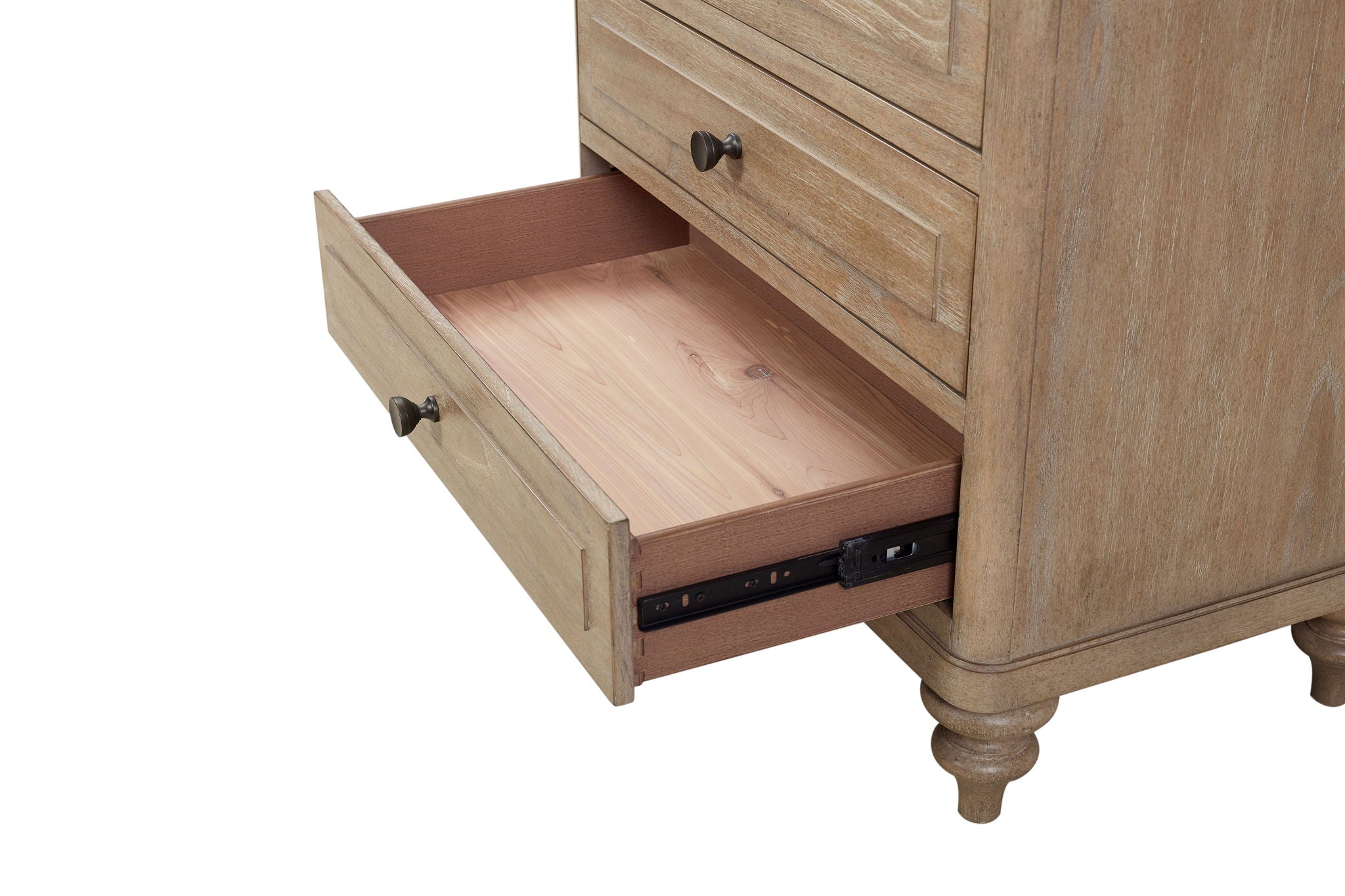 3 Drawer Nightstand - Sand - Best Buy Furniture