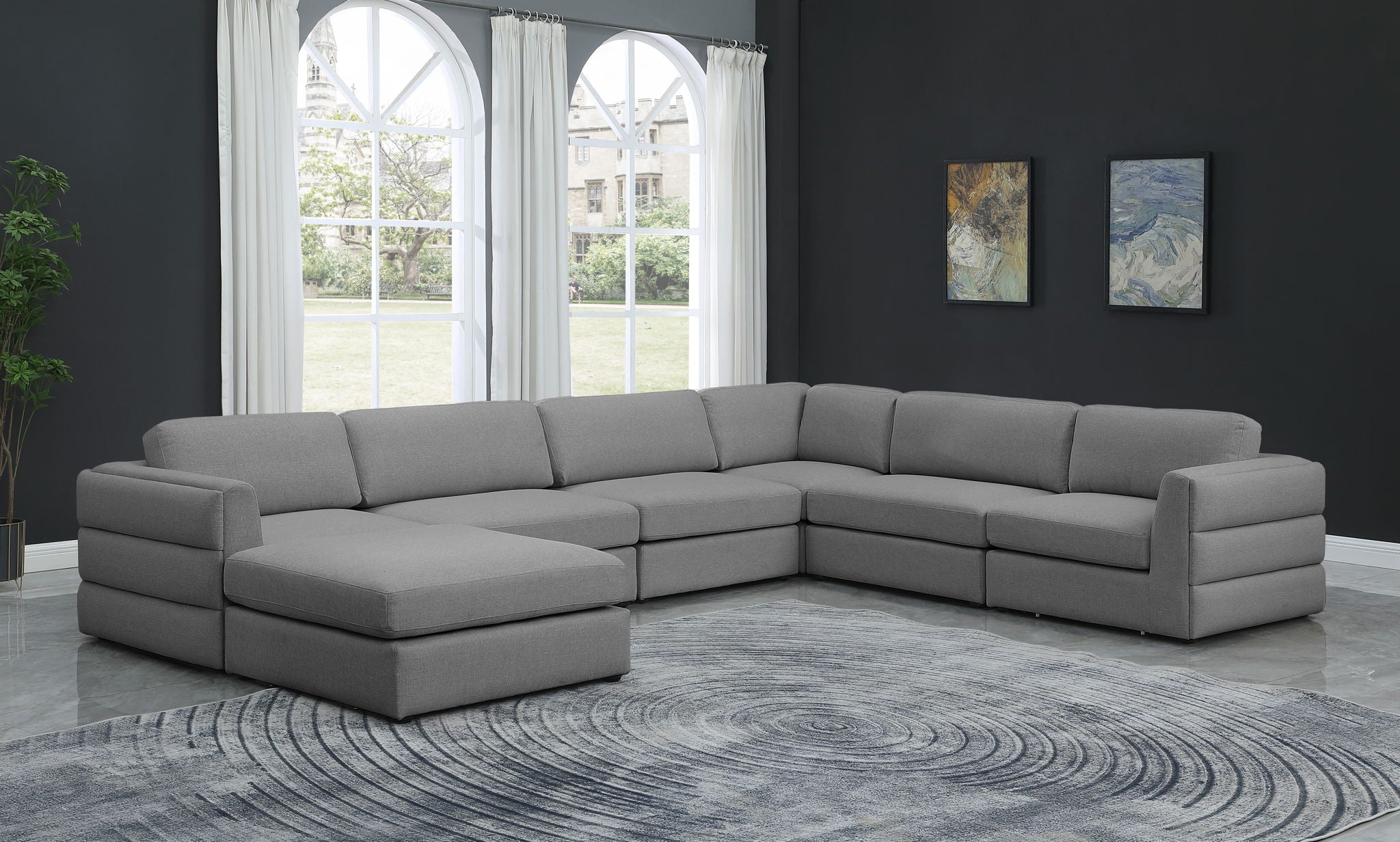Beckham - 7 Piece Modular Sectional With Chaise