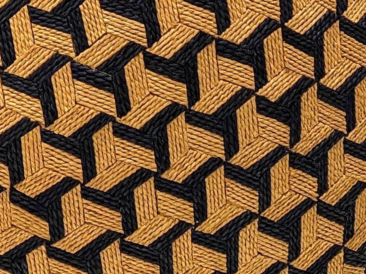 Jahia - Geometric Vase - Light Brown