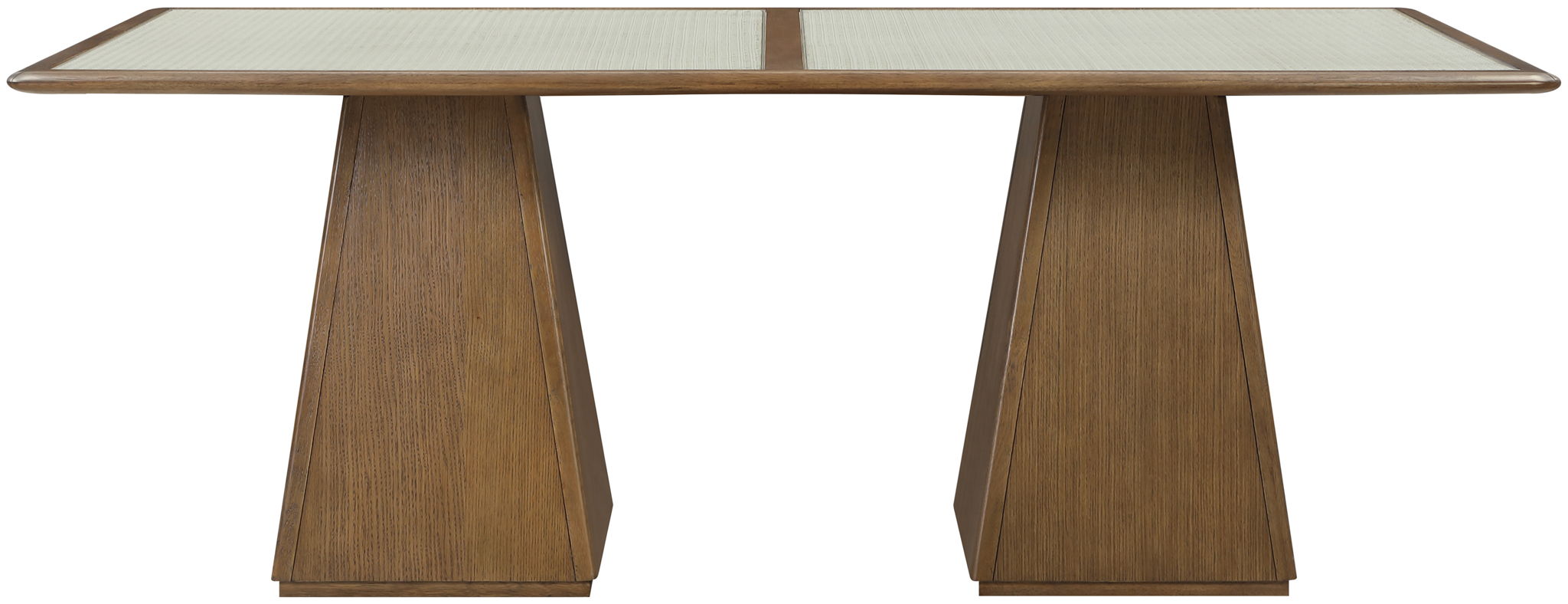 Atrium - Glass Top And Wood Base Dining Table