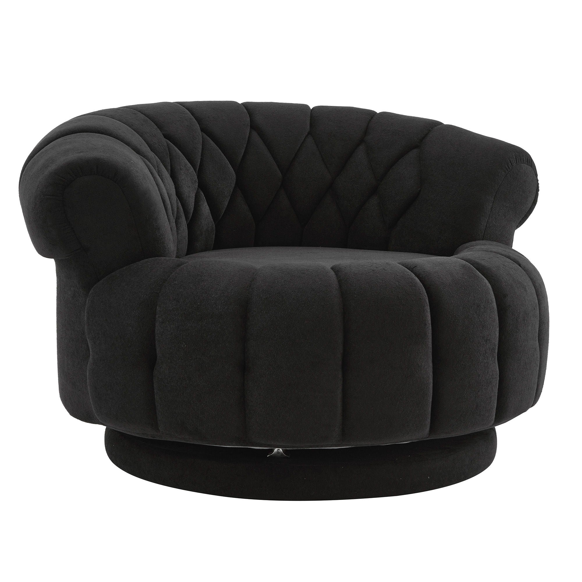 Round Swivel Accent Chair With Rotation