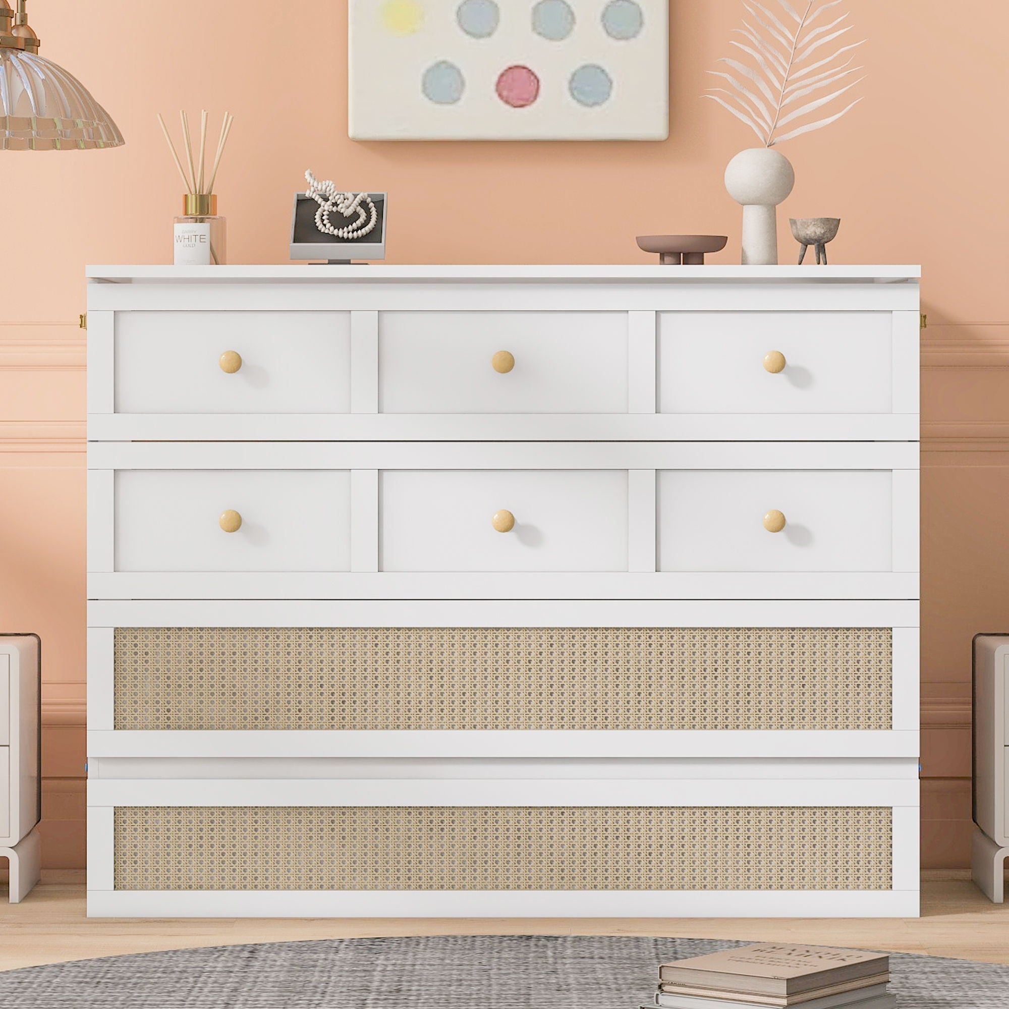 Murphy Bed With Large Drawers, Space Saving Design