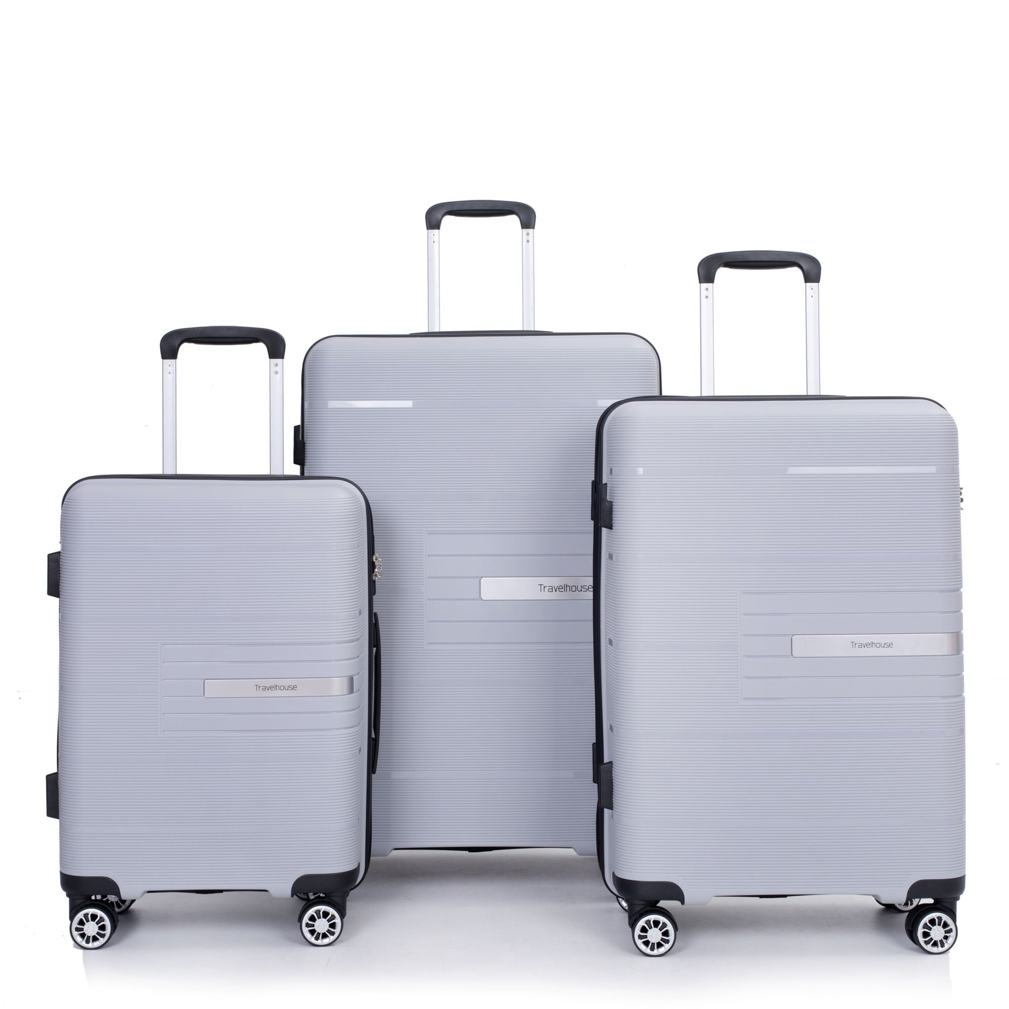 Hardshell Suitcase Double Spinner Wheels Luggage Sets, Lightweight With Tsa Lock, 3 Piece Set