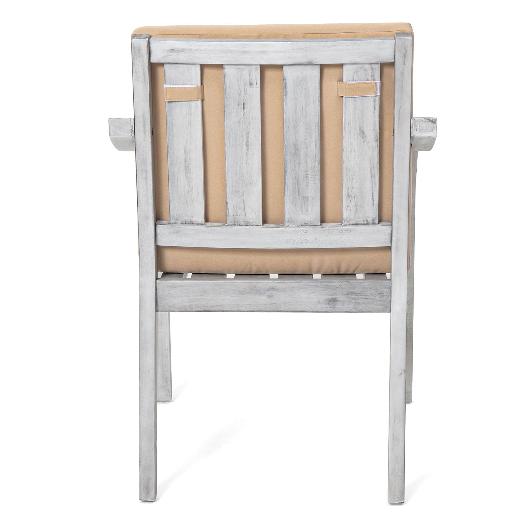 6 Person Outdoor Dining Set With Umbrella Hole And Removable Cushions For Patio - Gray