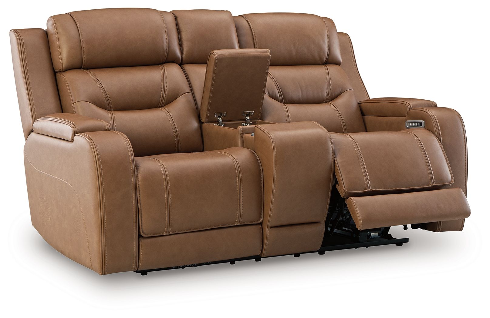 Knightington - Power Reclining Loveseat With Audio Seating - Best Buy Furniture