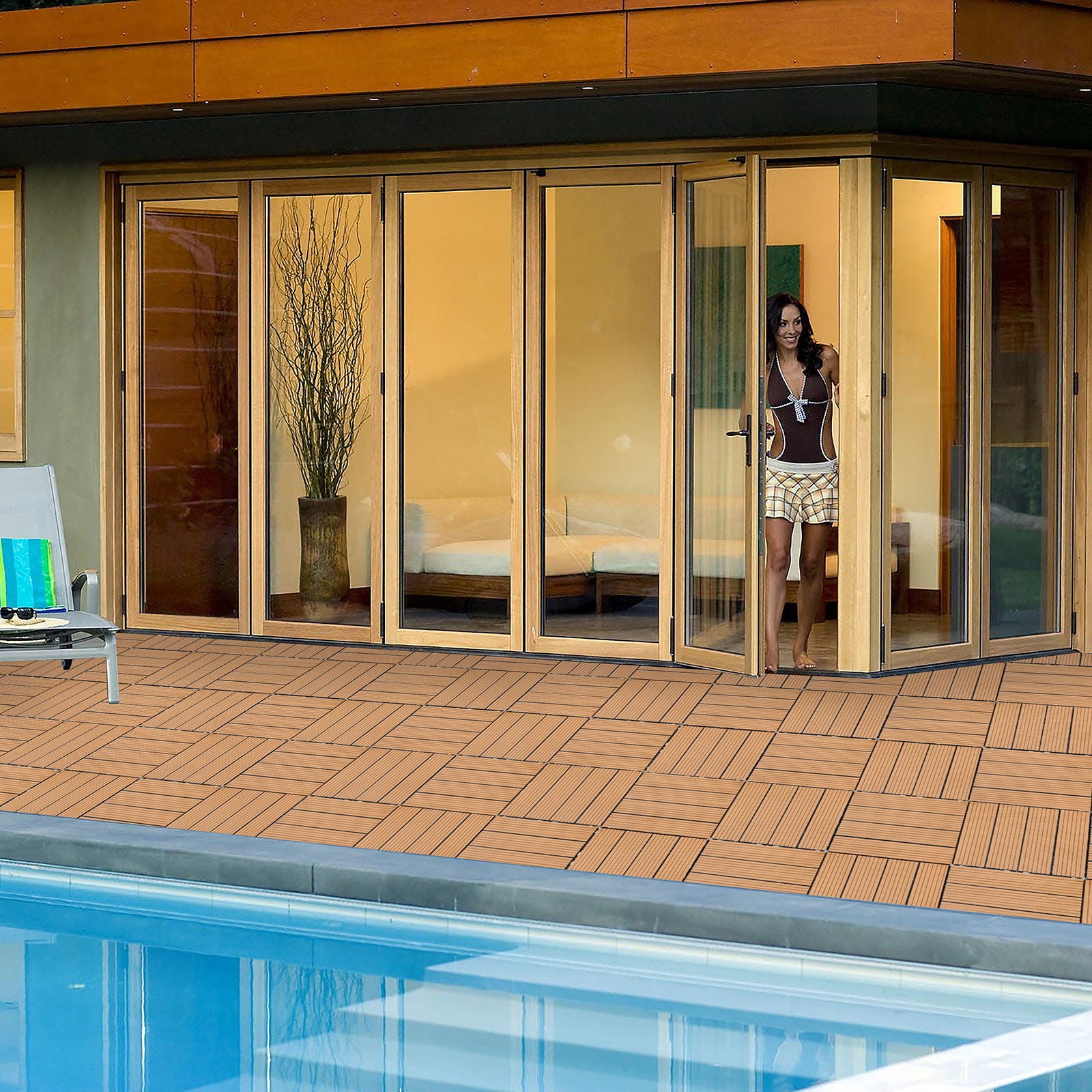 Composite Deck Tiles, Resist Rust, Water, Weather