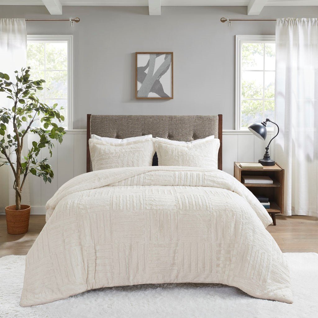 Full/queen fur down alternative comforter mini set - Tuesday Morning - Quilts & Comforters