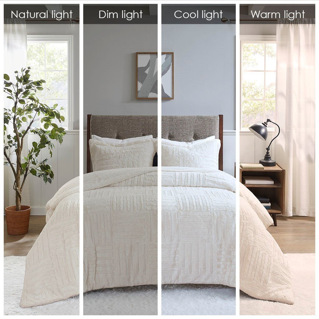 Full/queen fur down alternative comforter mini set - Tuesday Morning - Quilts & Comforters