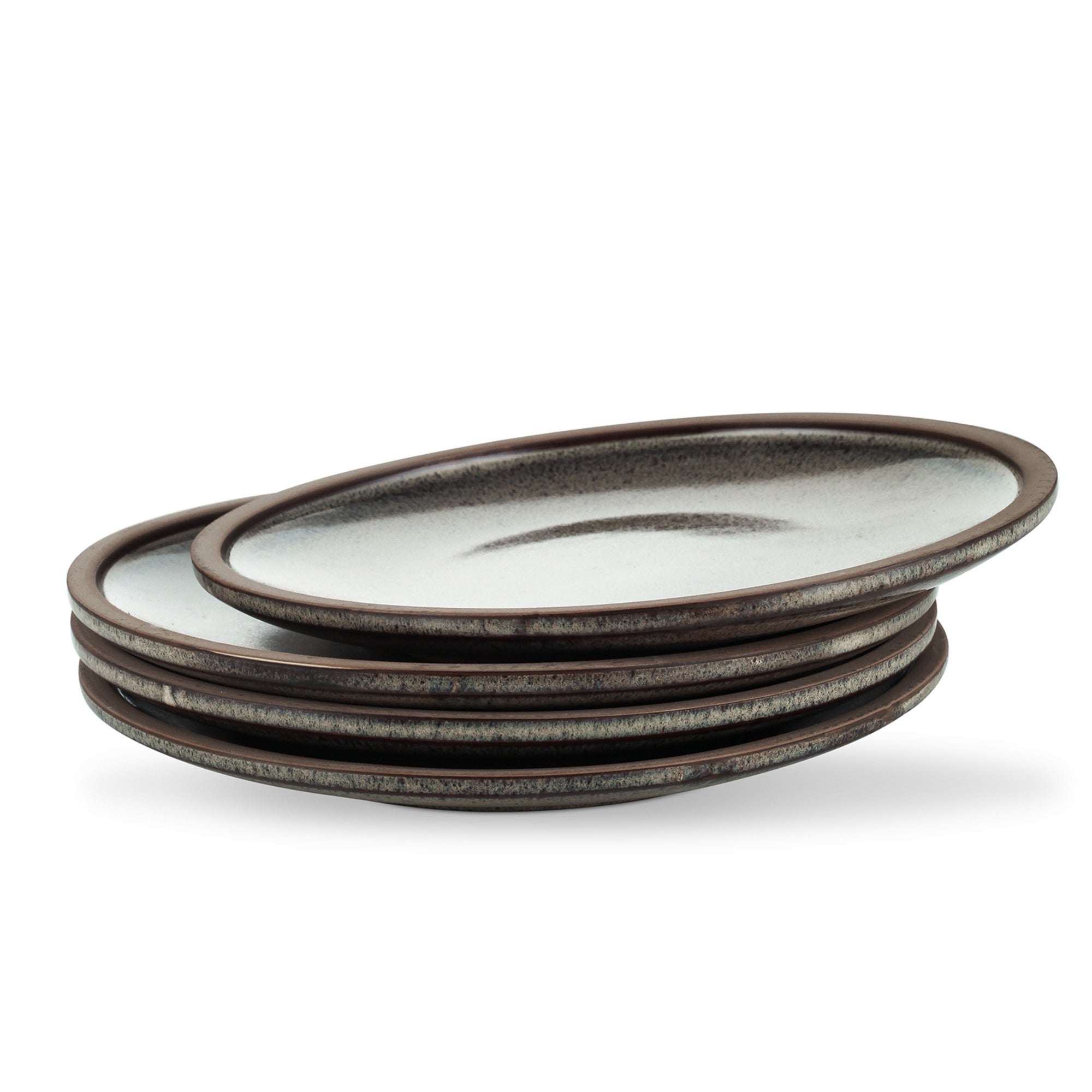 Tina Stoneware Dinner Plate - Green And Beige