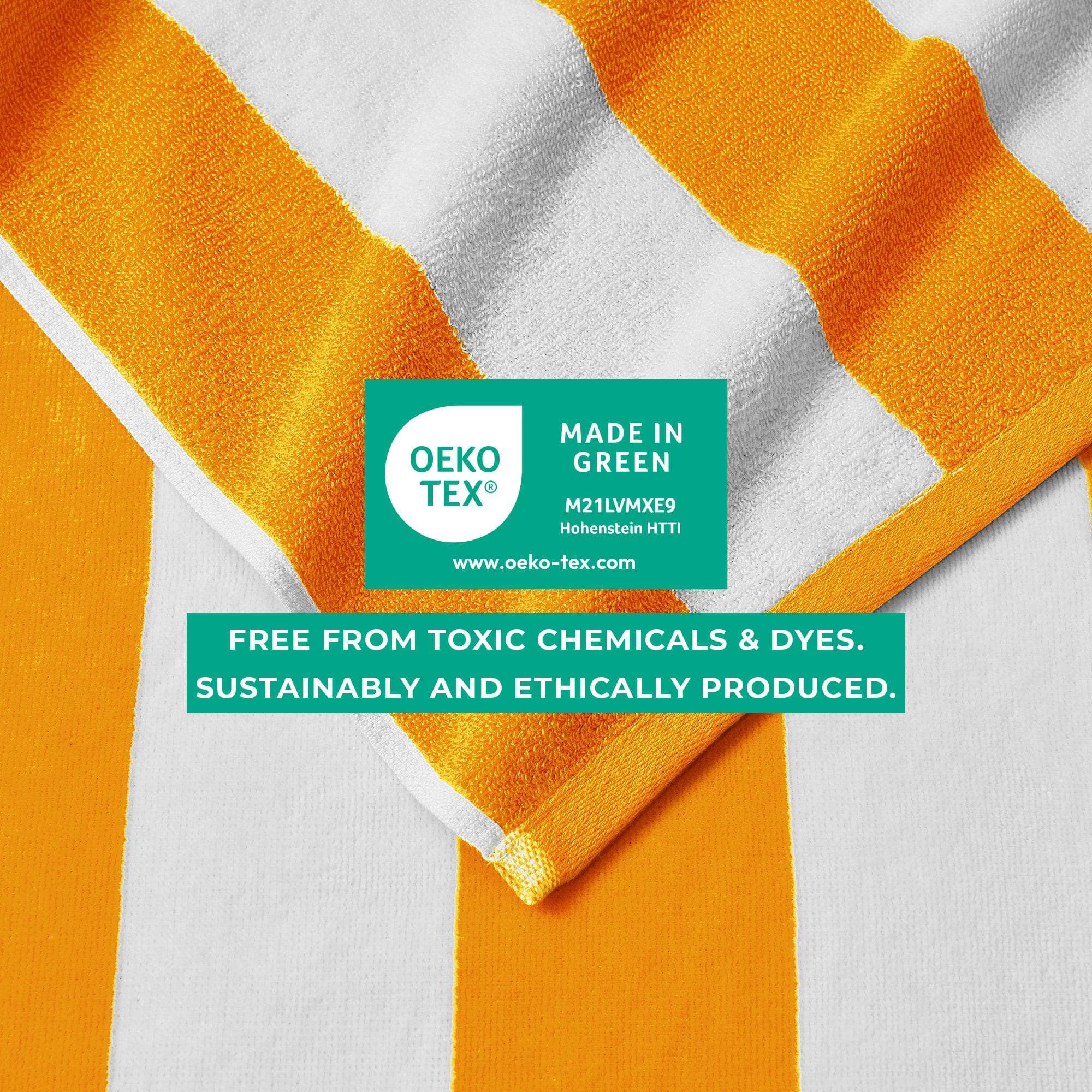 Cotton Velour Cabana Stripe Beach Towel - Novia Collection - Best Buy Furniture