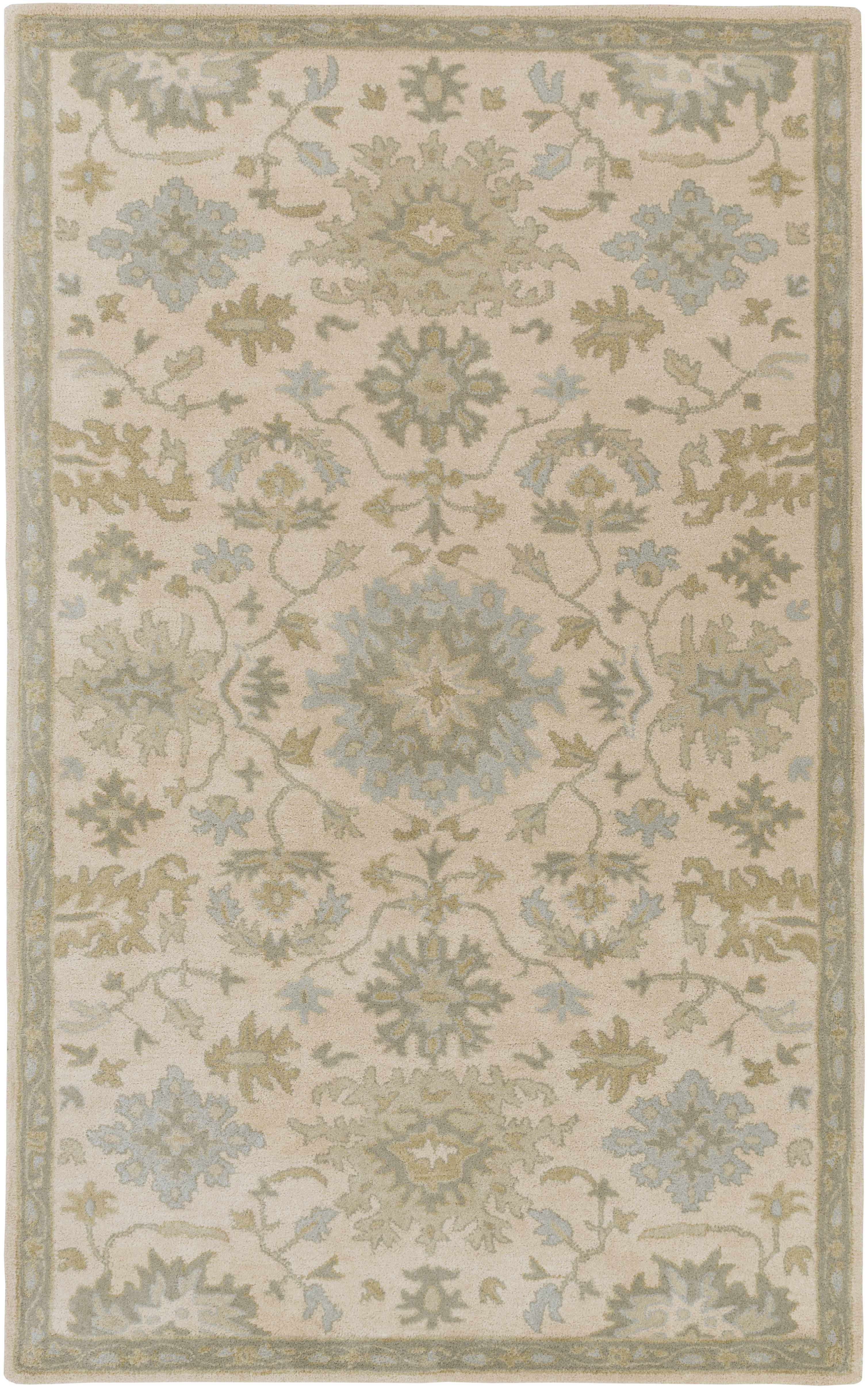 Hazen 1197 Hand Tufted Light Beige Wool Rug