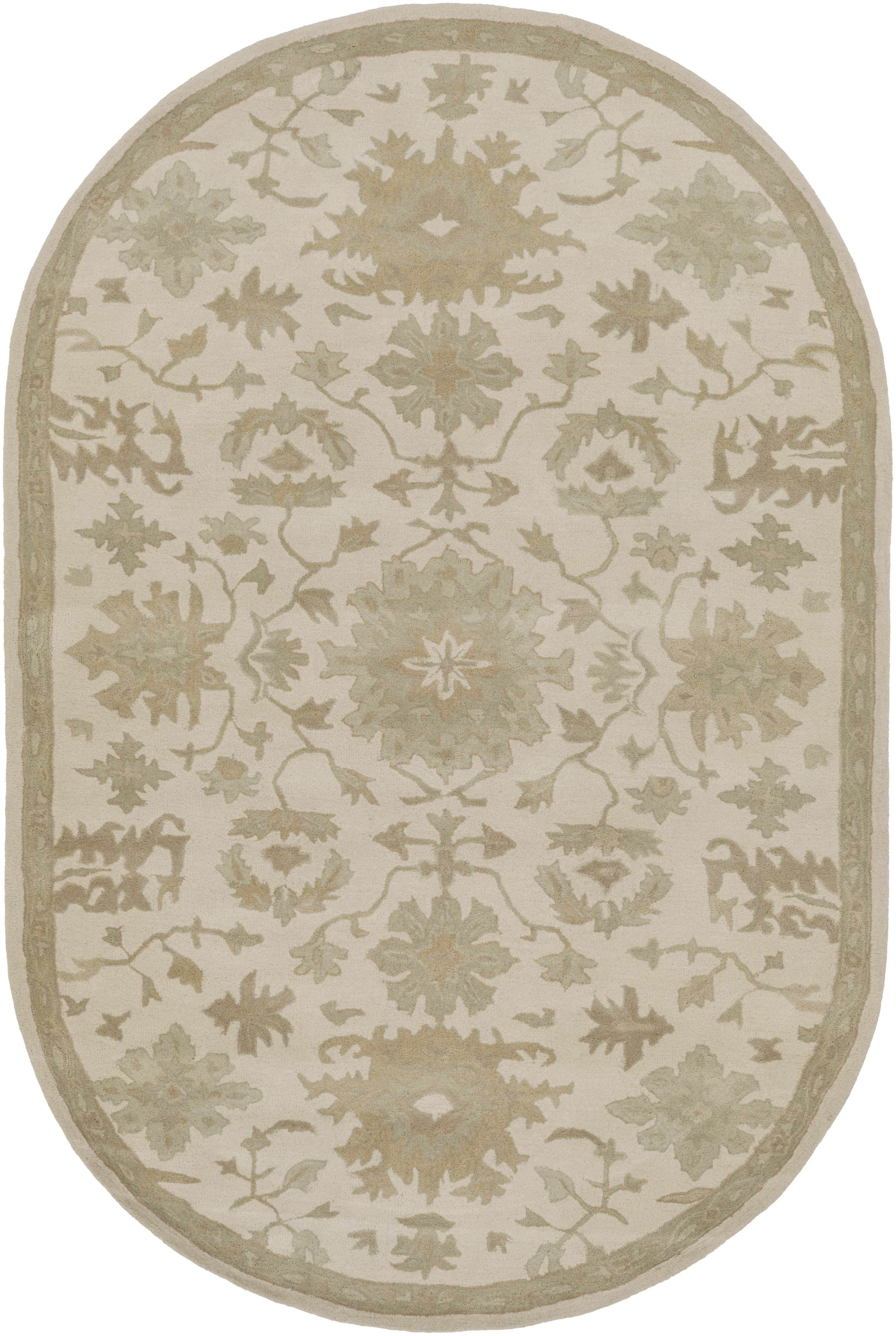 Hazen 1197 Hand Tufted Light Beige Wool Rug