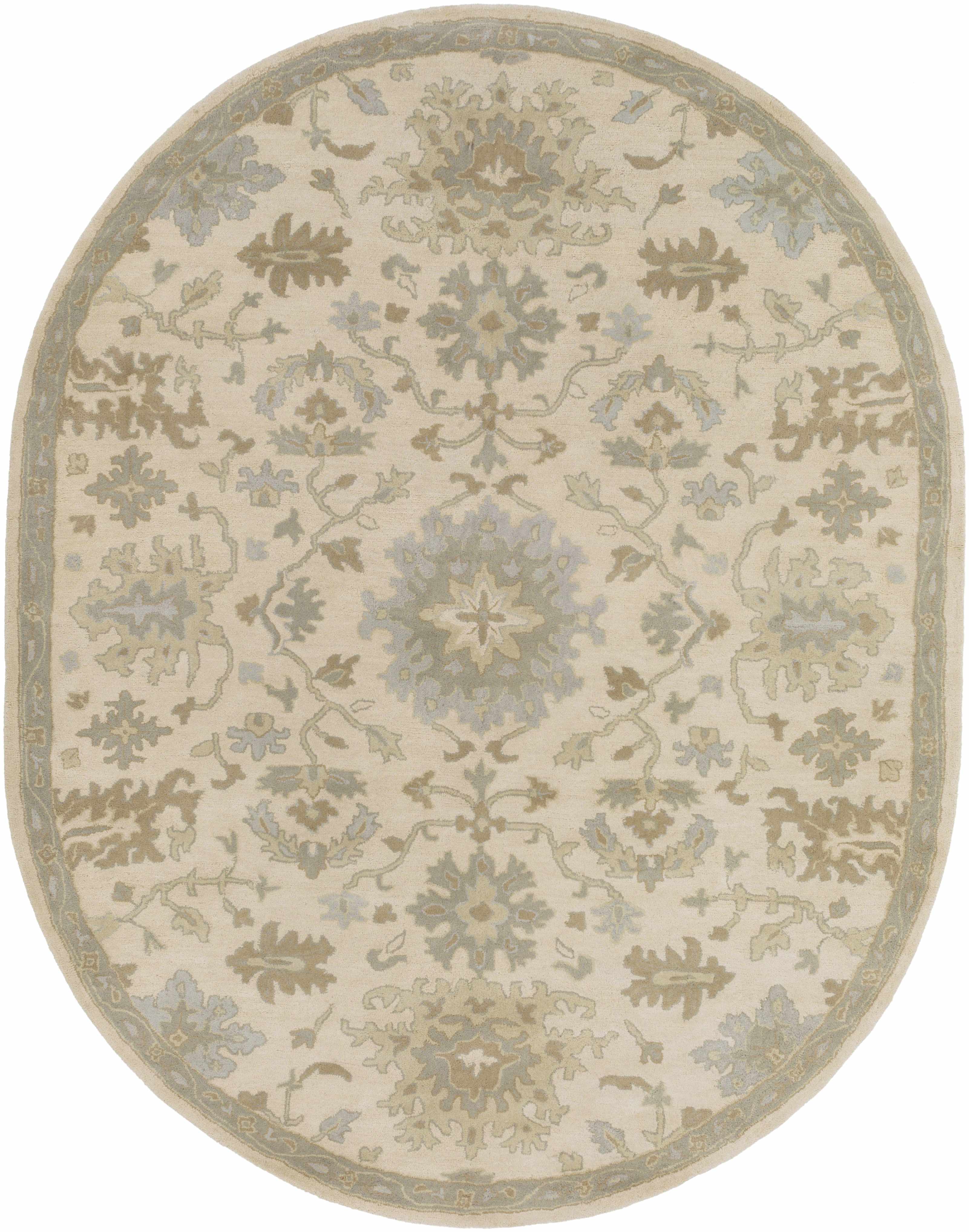 Hazen 1197 Hand Tufted Light Beige Wool Rug