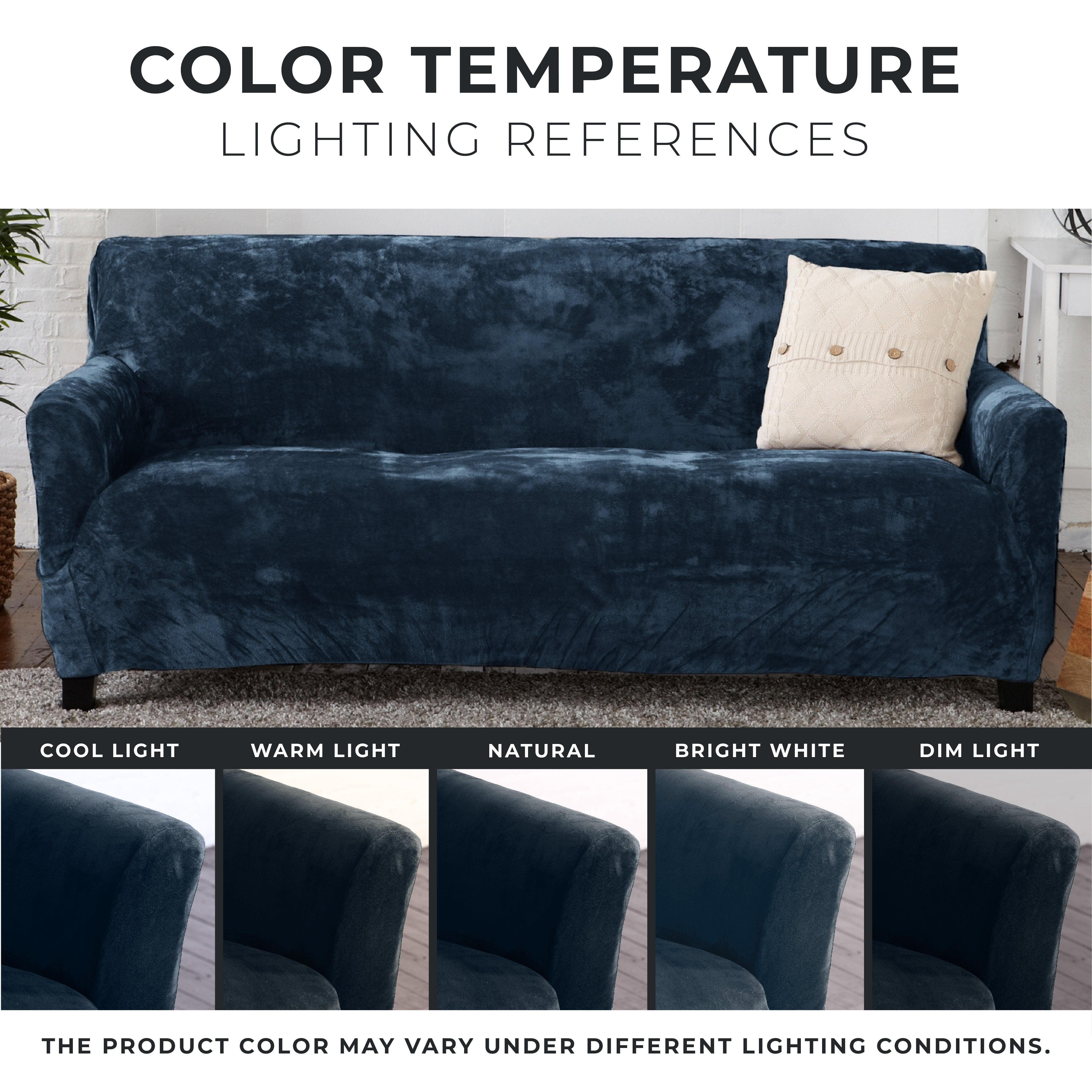 Velvet Stretch Slipcover - Gale Collection - Best Buy Furniture