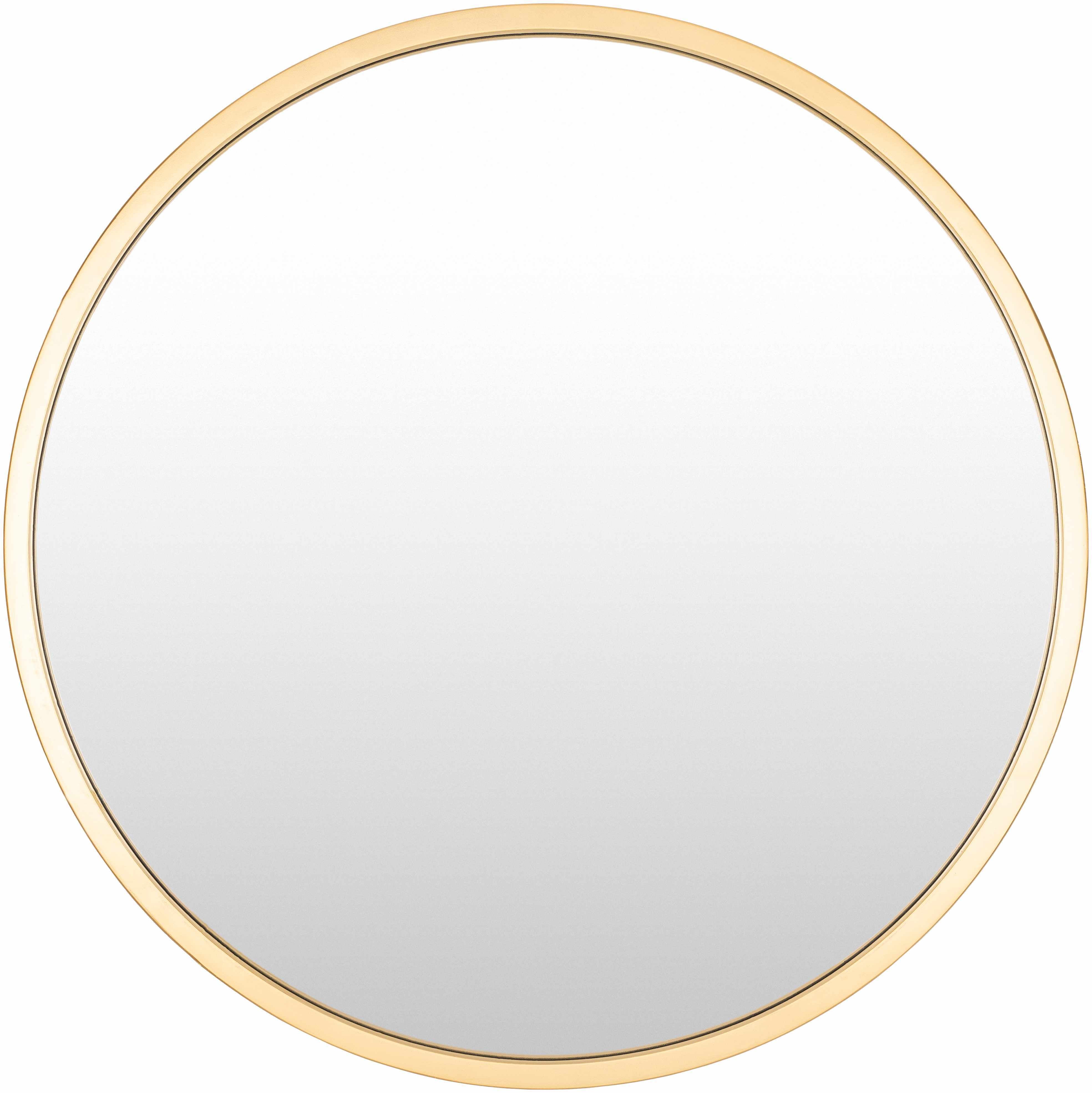 Guindarohan Gold Frame Round Mirror