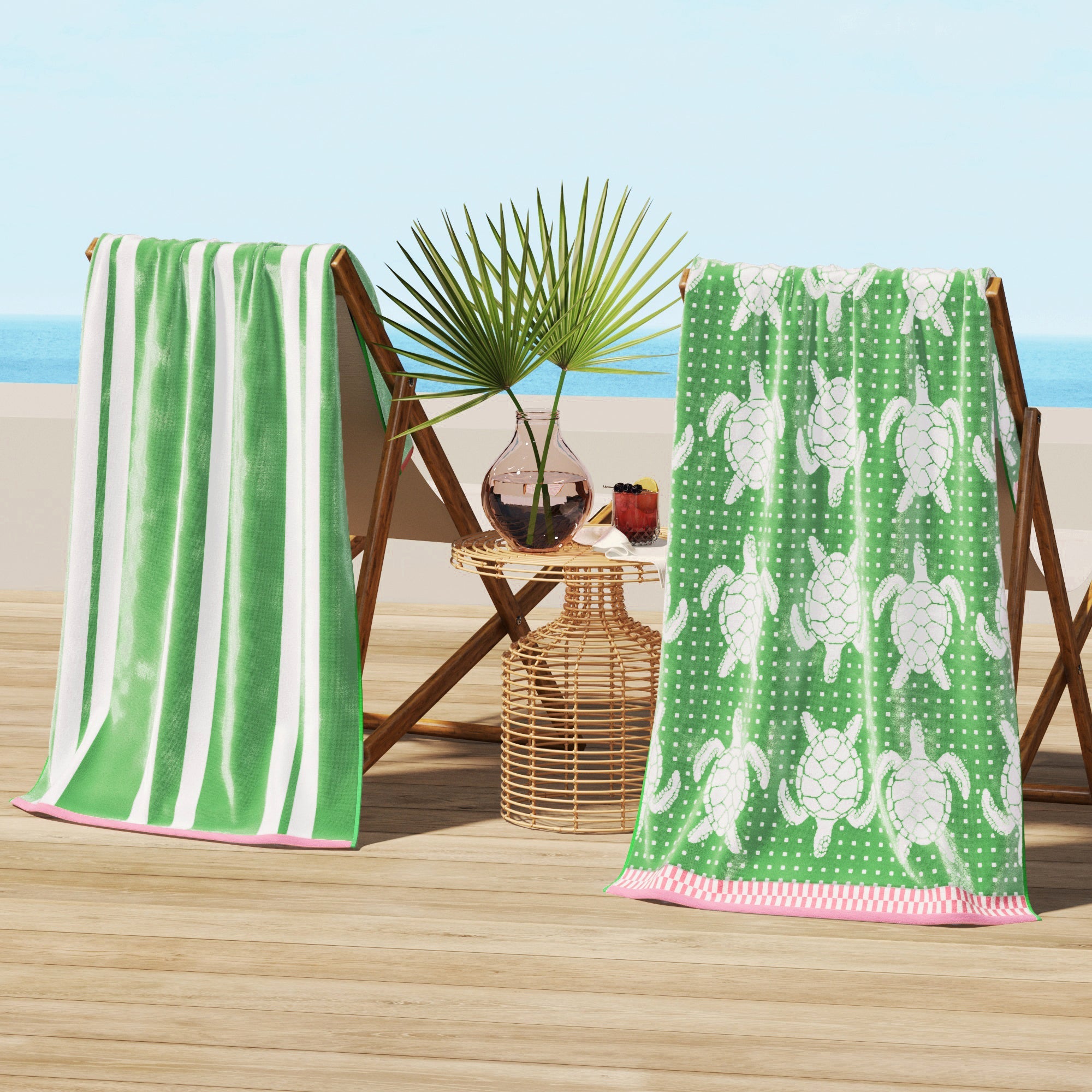 Cotton Velour Beach Towel - Maui Collection - Best Buy Furniture