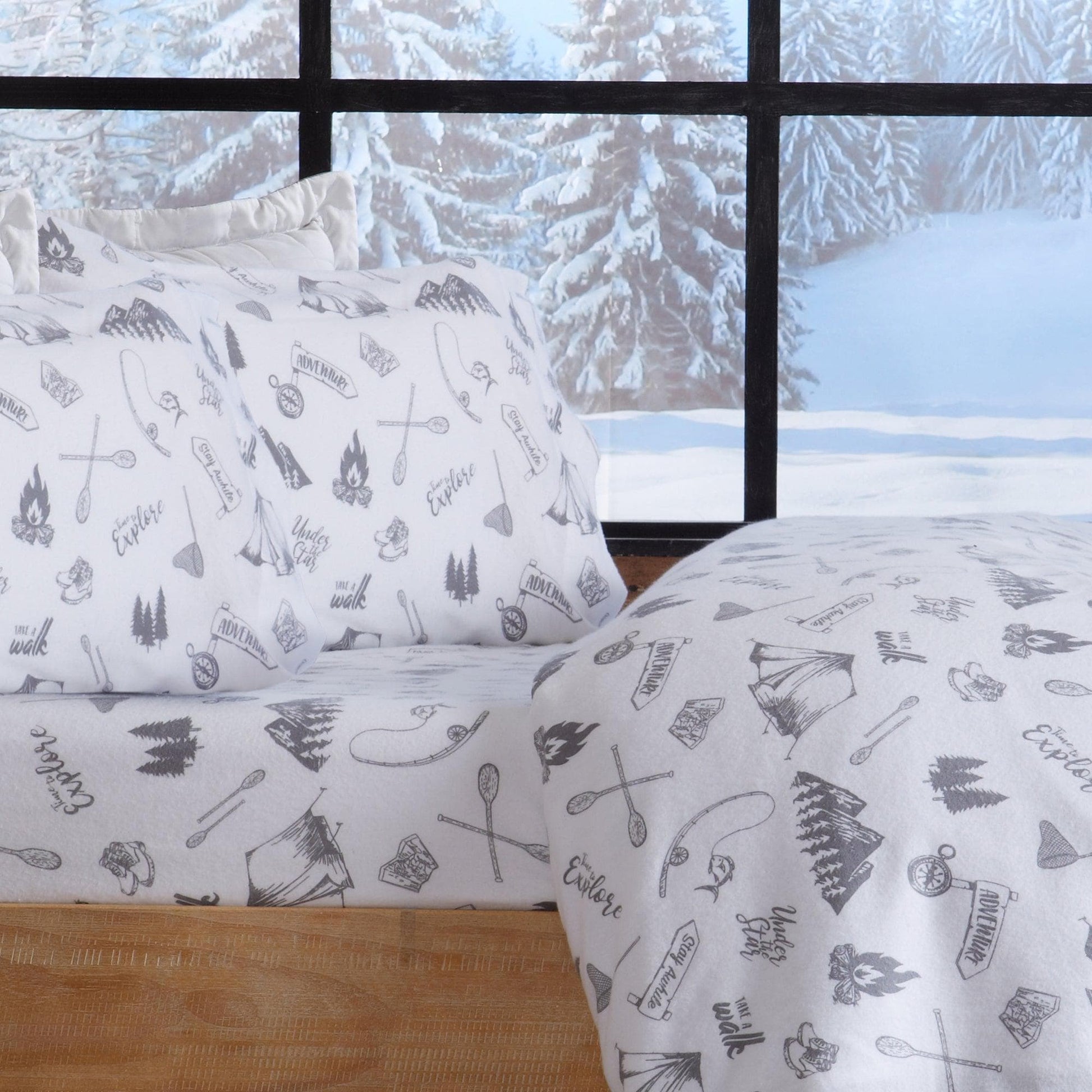 100% Turkish Cotton Flannel Sheet Sets - Boulder Collection - Best Buy Furniture