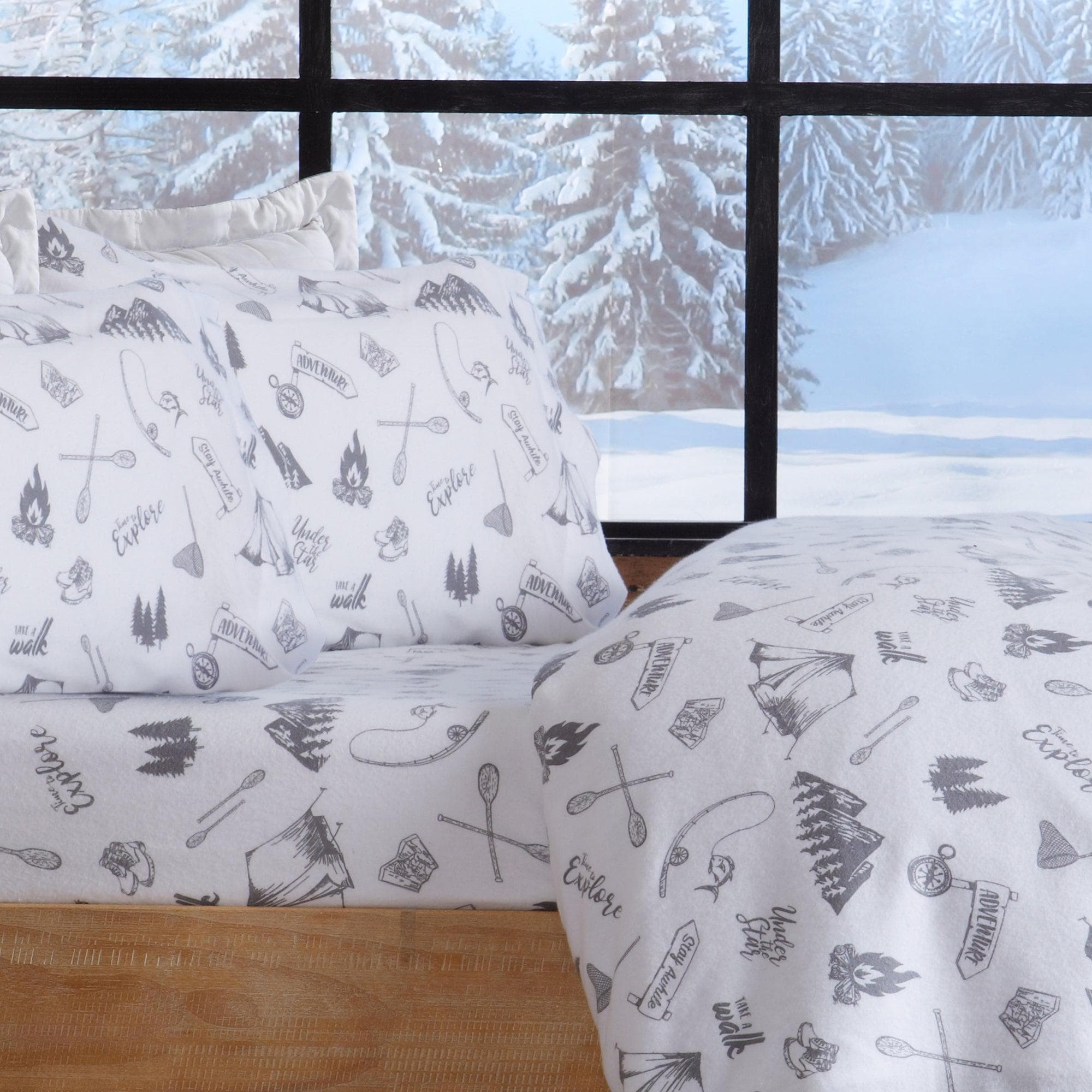 100% Turkish Cotton Flannel Sheet Sets - Boulder Collection - Best Buy Furniture