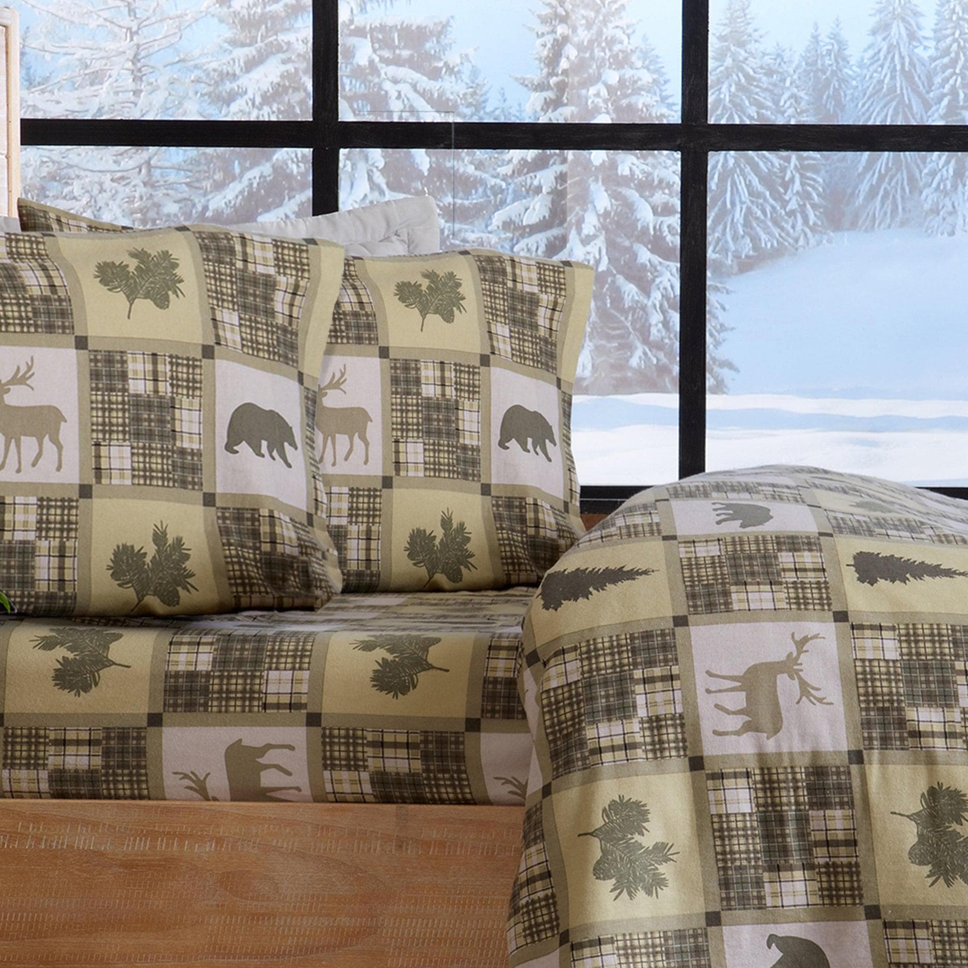 100% Turkish Cotton Flannel Sheet Sets - Boulder Collection - Best Buy Furniture