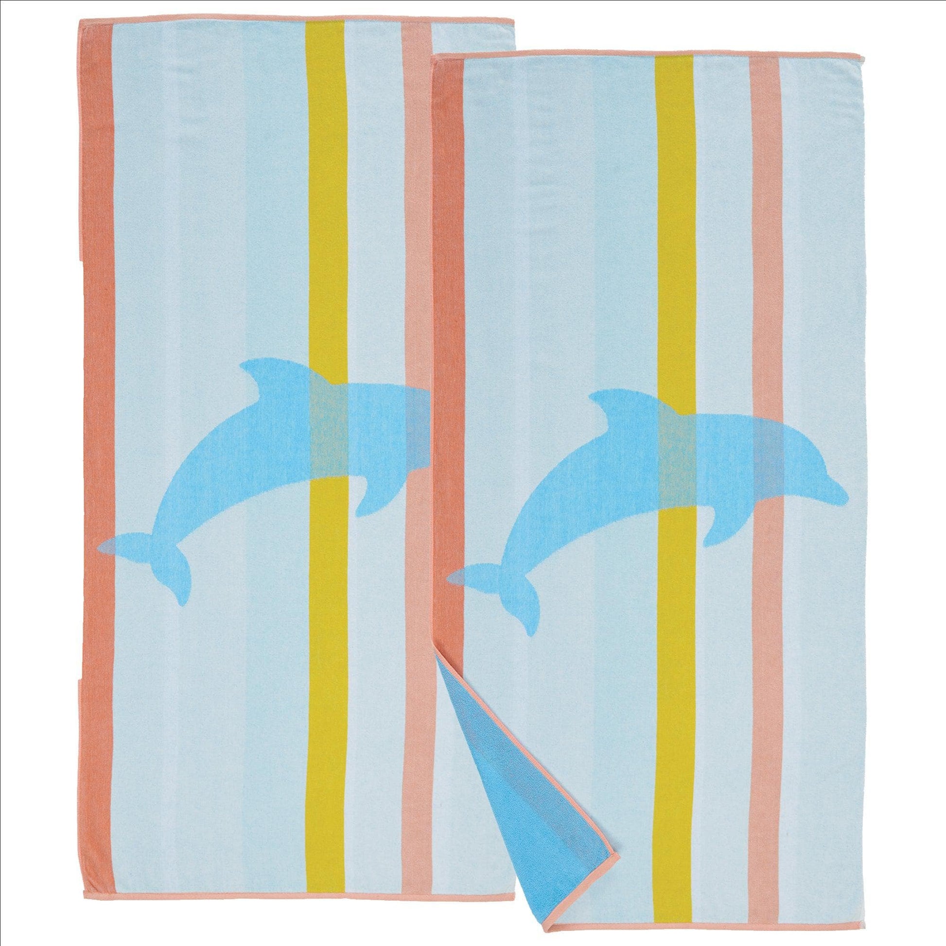 2 Pack Vibrant Beach Towels - Boca Collection - Best Buy Furniture