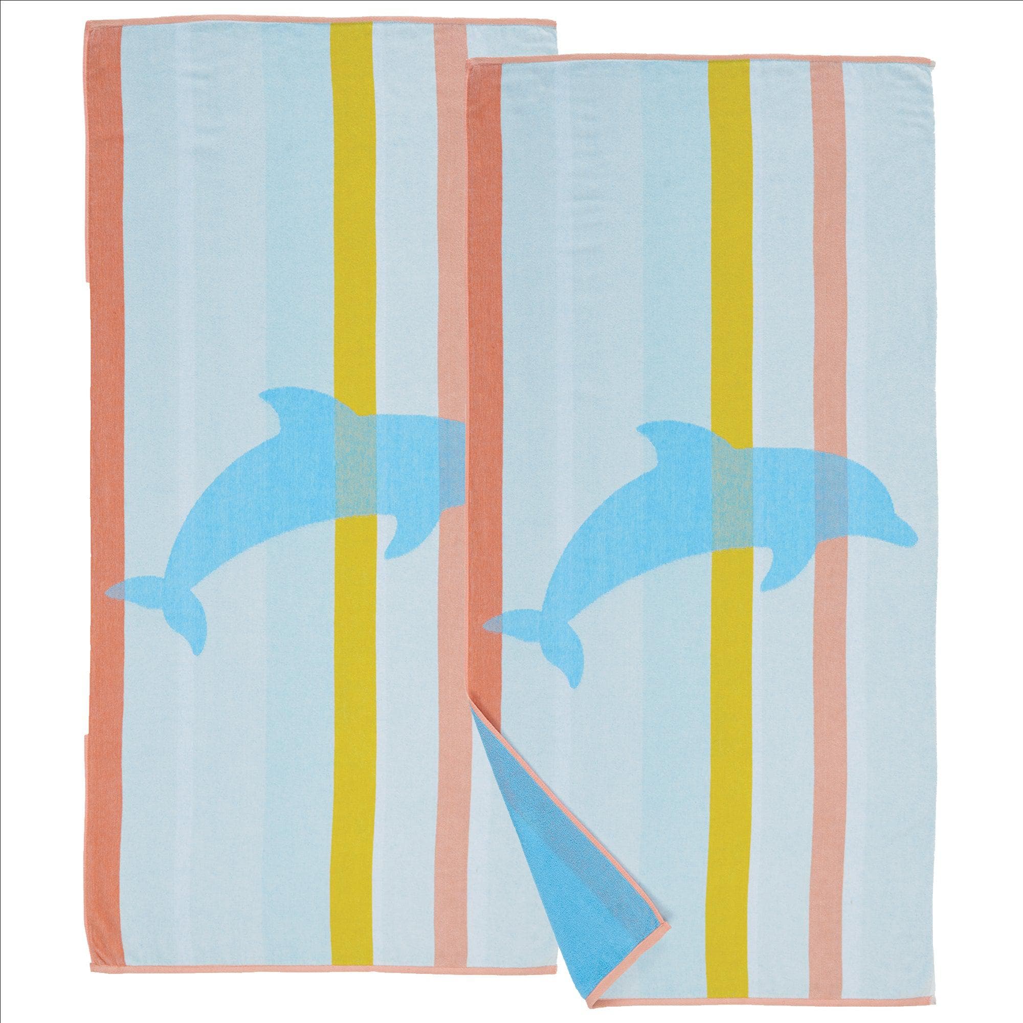 2 Pack Vibrant Beach Towels - Boca Collection - Best Buy Furniture