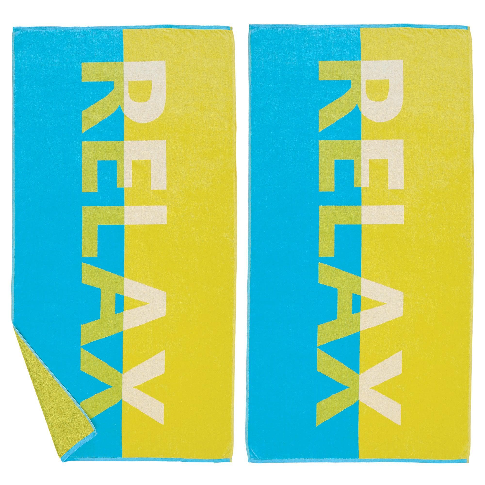 2 Pack Vibrant Beach Towels - Boca Collection - Best Buy Furniture