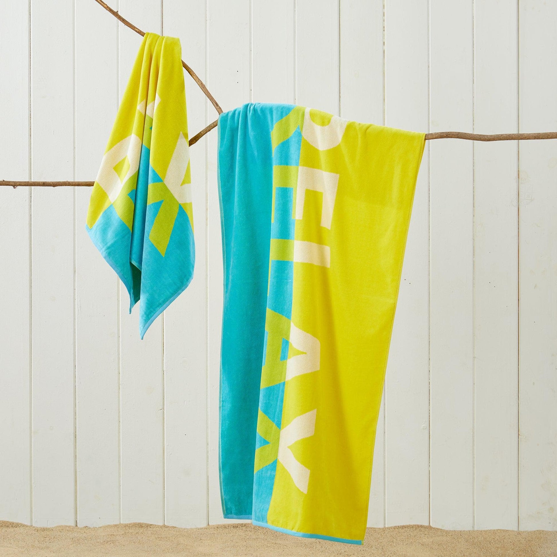 2 Pack Vibrant Beach Towels - Boca Collection - Best Buy Furniture