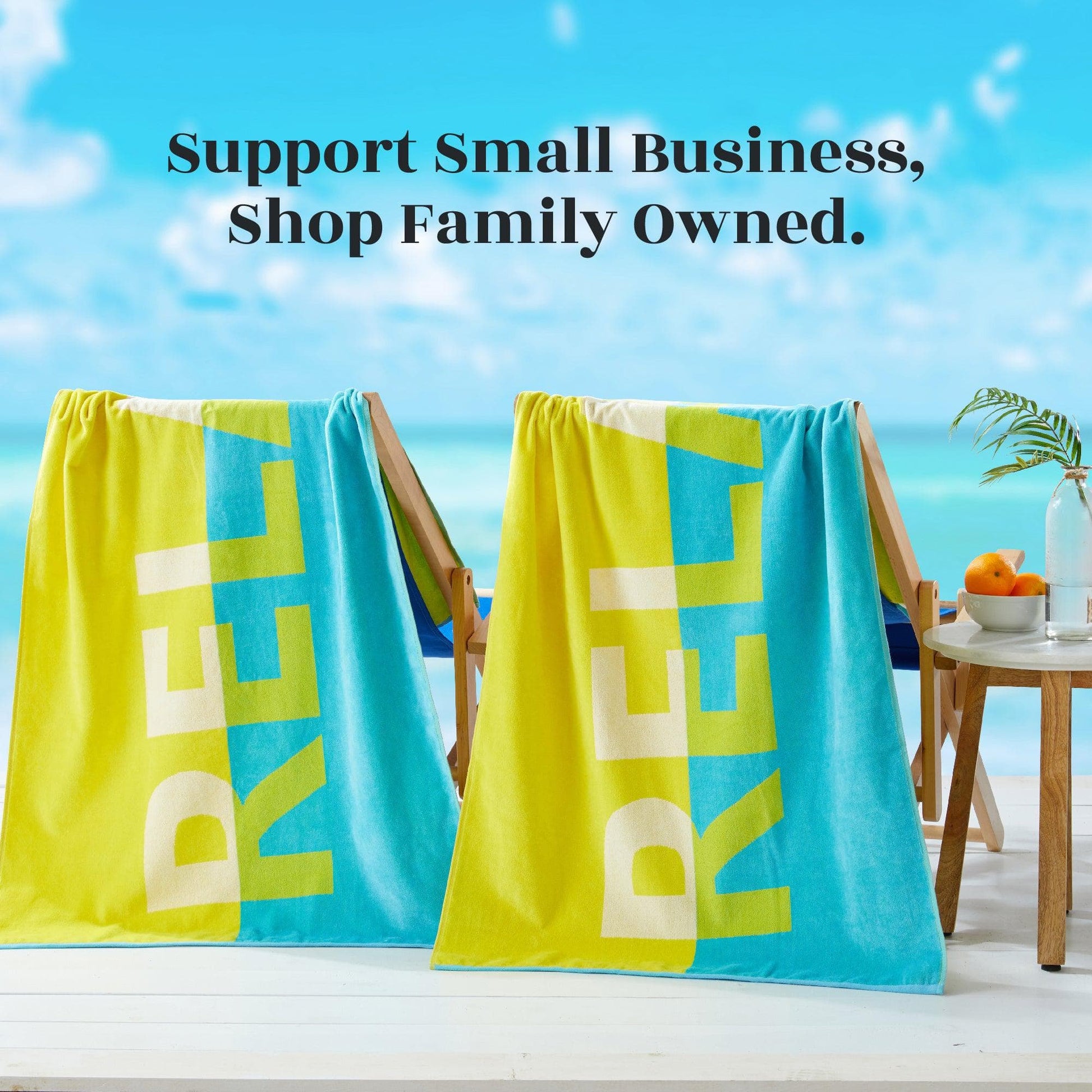 2 Pack Vibrant Beach Towels - Boca Collection - Best Buy Furniture