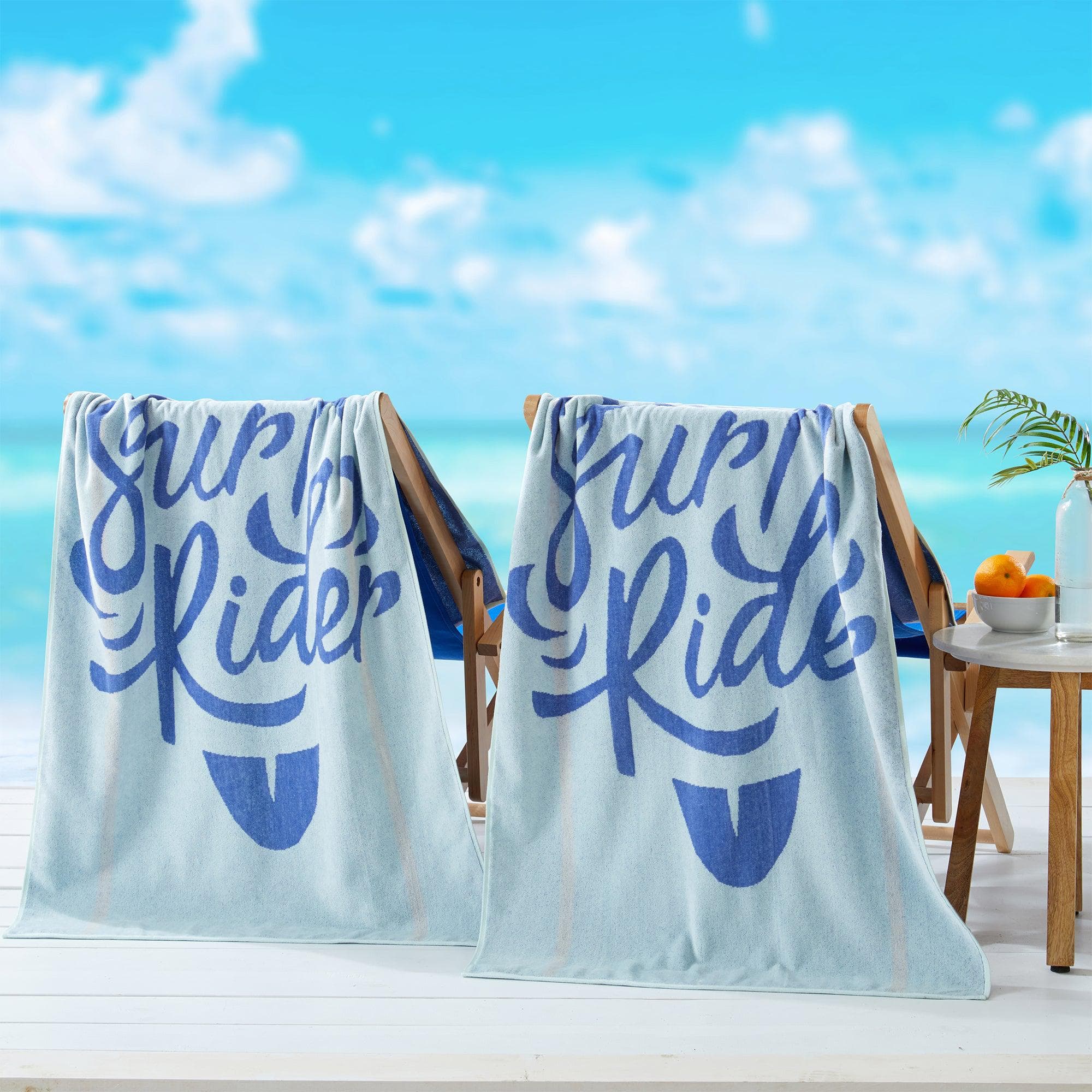 2 Pack Vibrant Beach Towels - Boca Collection - Best Buy Furniture