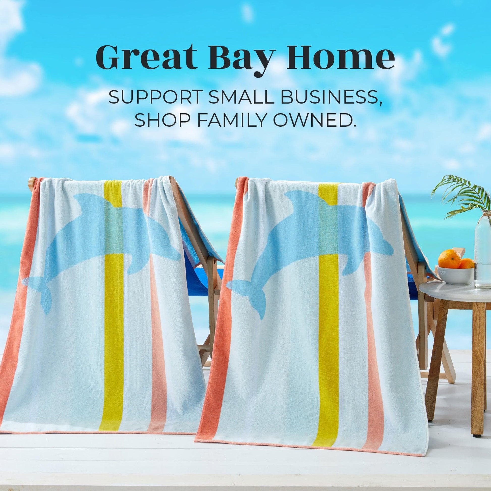2 Pack Vibrant Beach Towels - Boca Collection - Best Buy Furniture