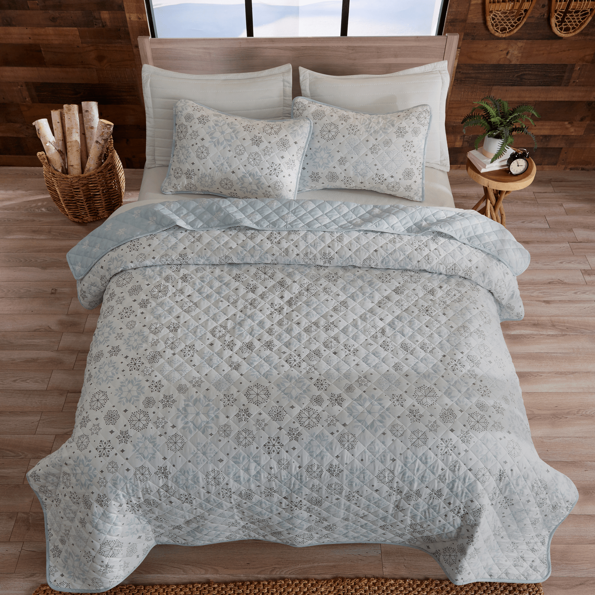 3 Piece Snowflake Quilt - Nova Collection - Best Buy Furniture