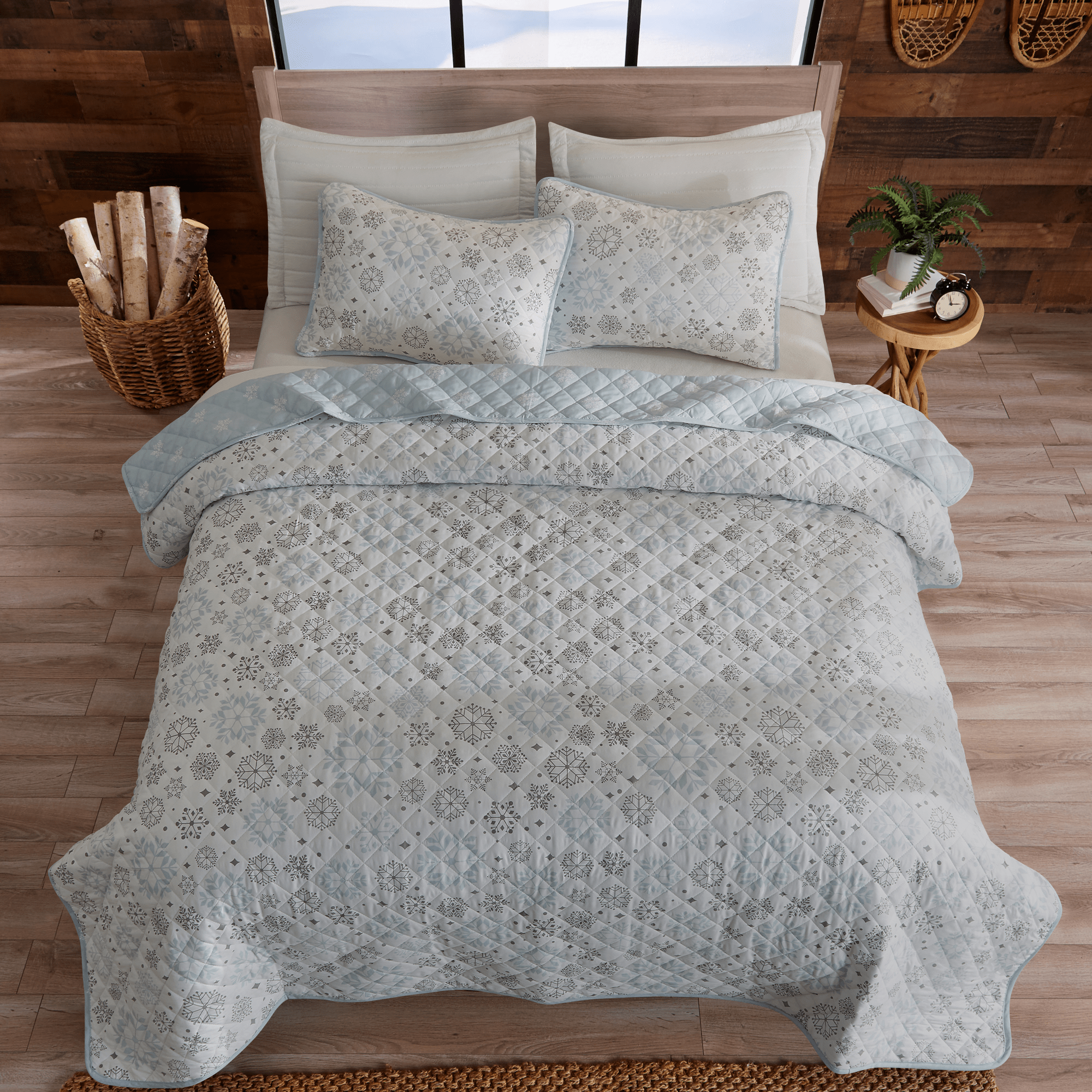 3 Piece Snowflake Quilt - Nova Collection - Best Buy Furniture